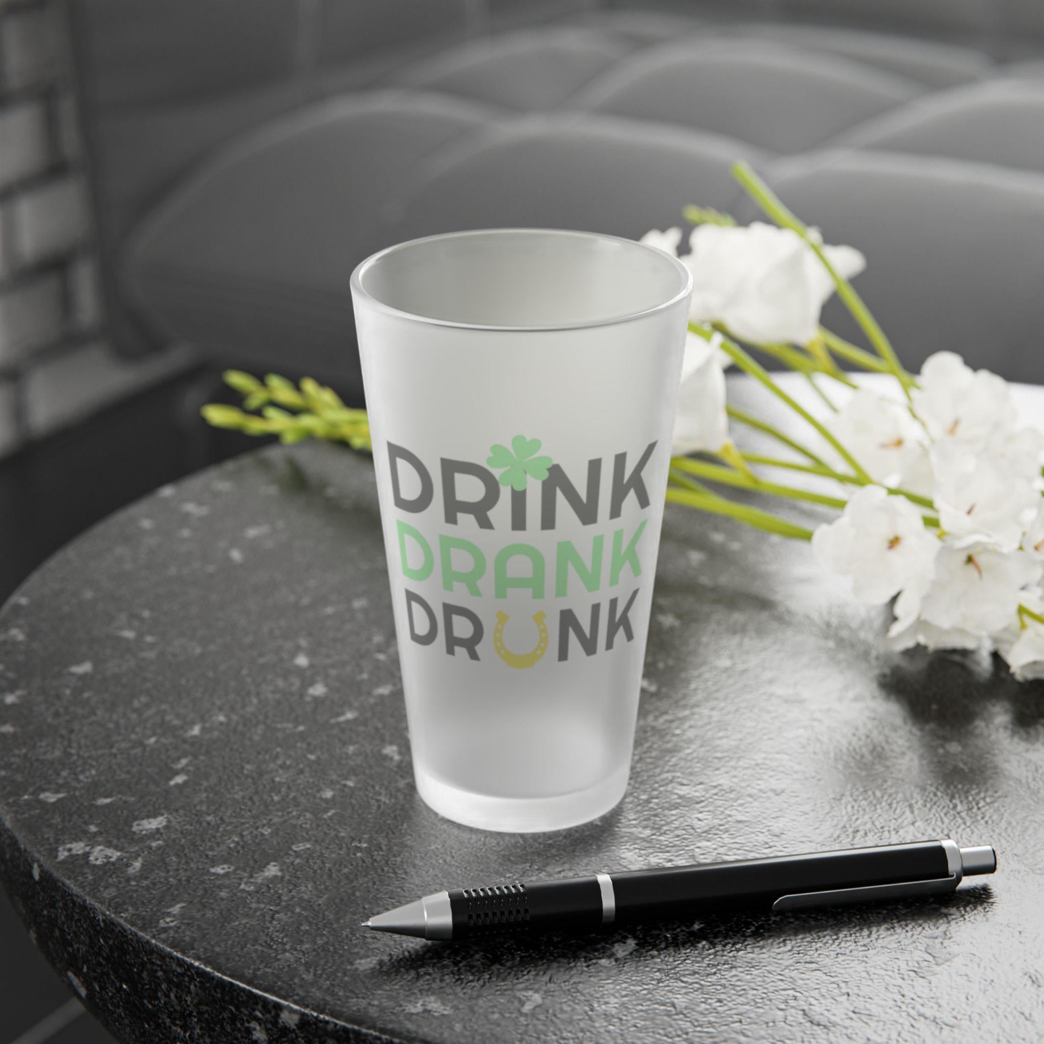 Frosted Pint Glass, 16oz