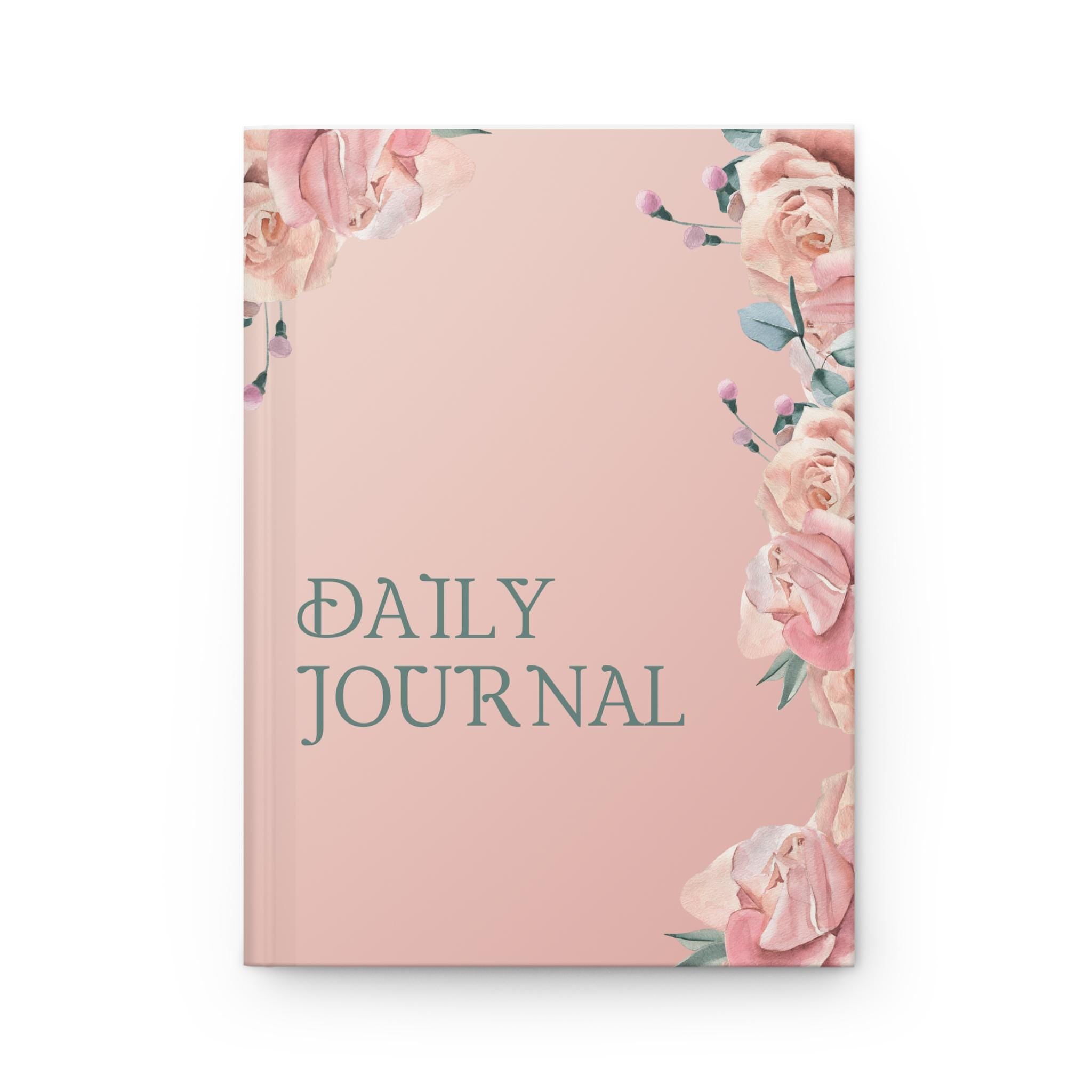 Elegant Daily Journal | Floral Hardcover Notebook for Writing, Gratitude, Self-Reflection, Gift, Planner