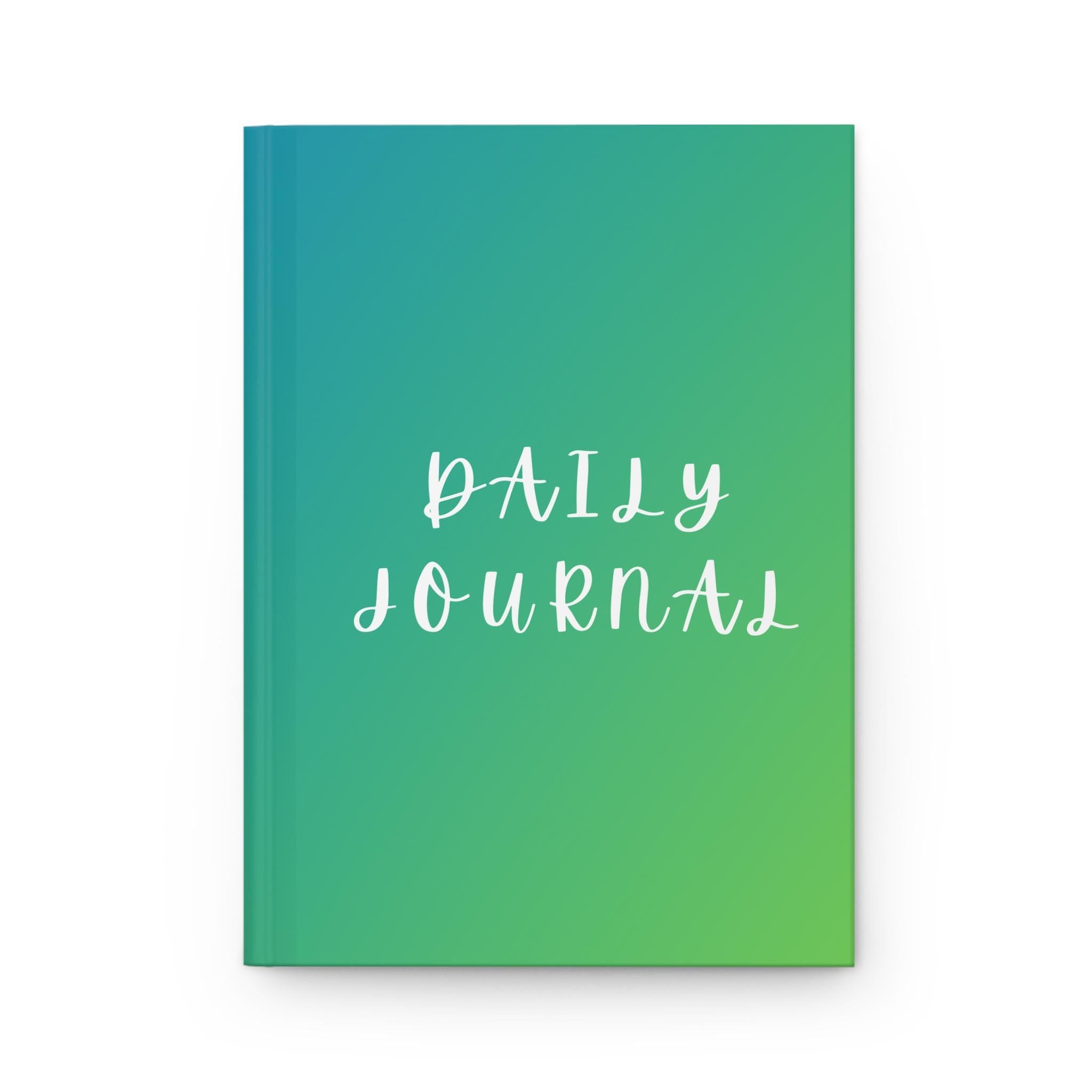 Daily Journal, Daily Planner, Writing Notebook, Eco-Friendly Journal, Gift for Writers, Inspirational Journal, Green Gradient Journal