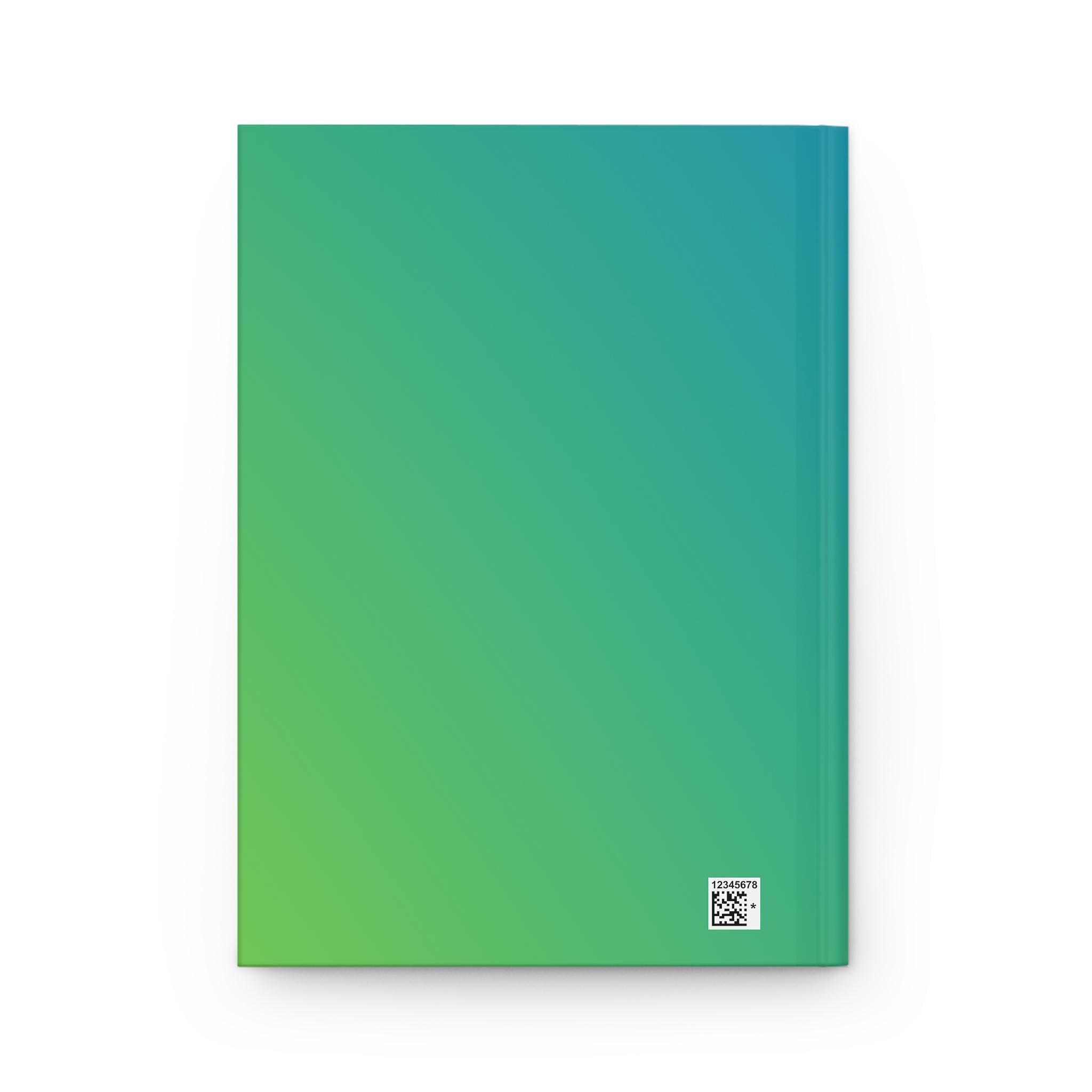 Daily Journal, Daily Planner, Writing Notebook, Eco-Friendly Journal, Gift for Writers, Inspirational Journal, Green Gradient Journal