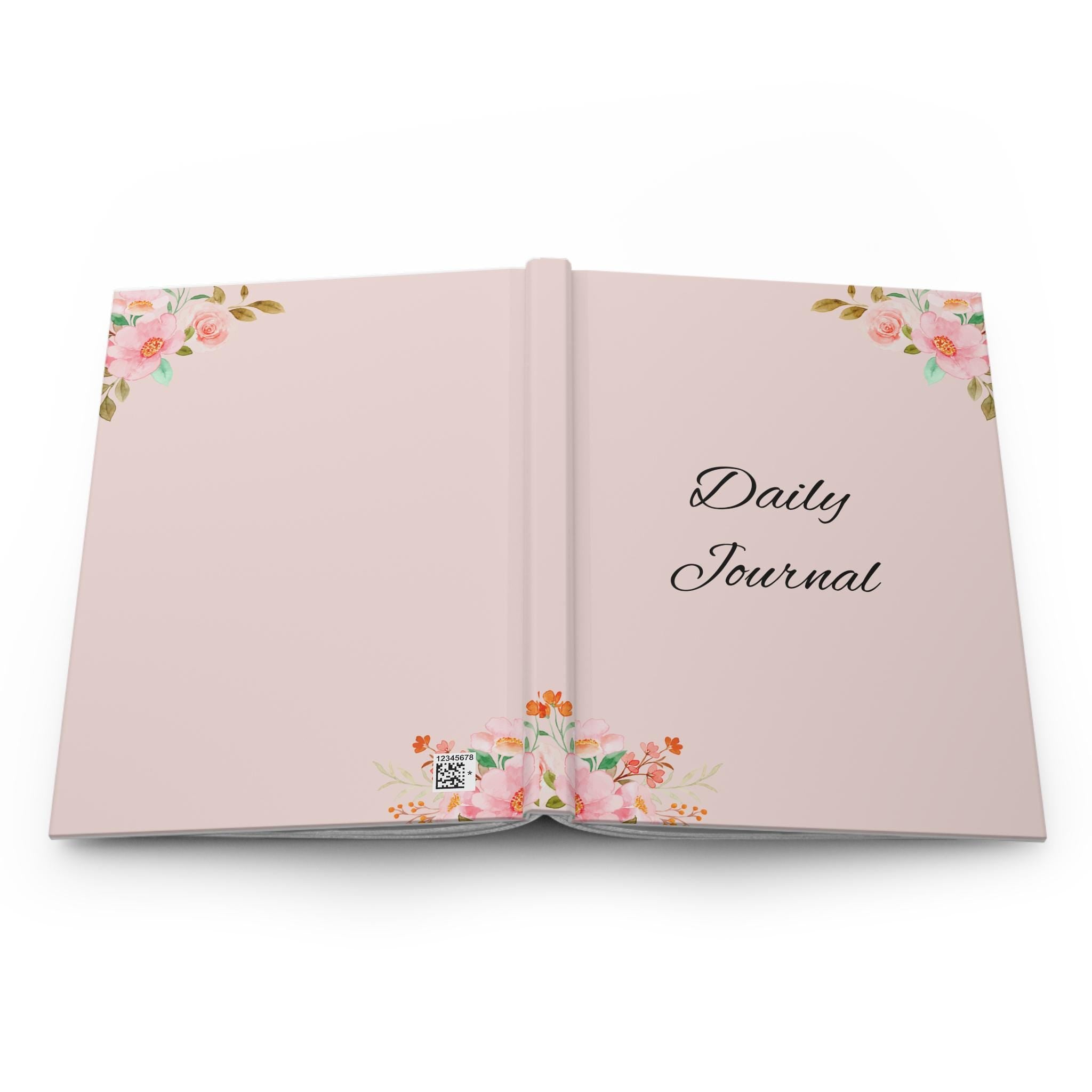 Floral Daily Journal - Elegant Notebook, Inspirational Gift, Writer's Companion, Personalized Diary, Self-Care Essentials, Study Planner