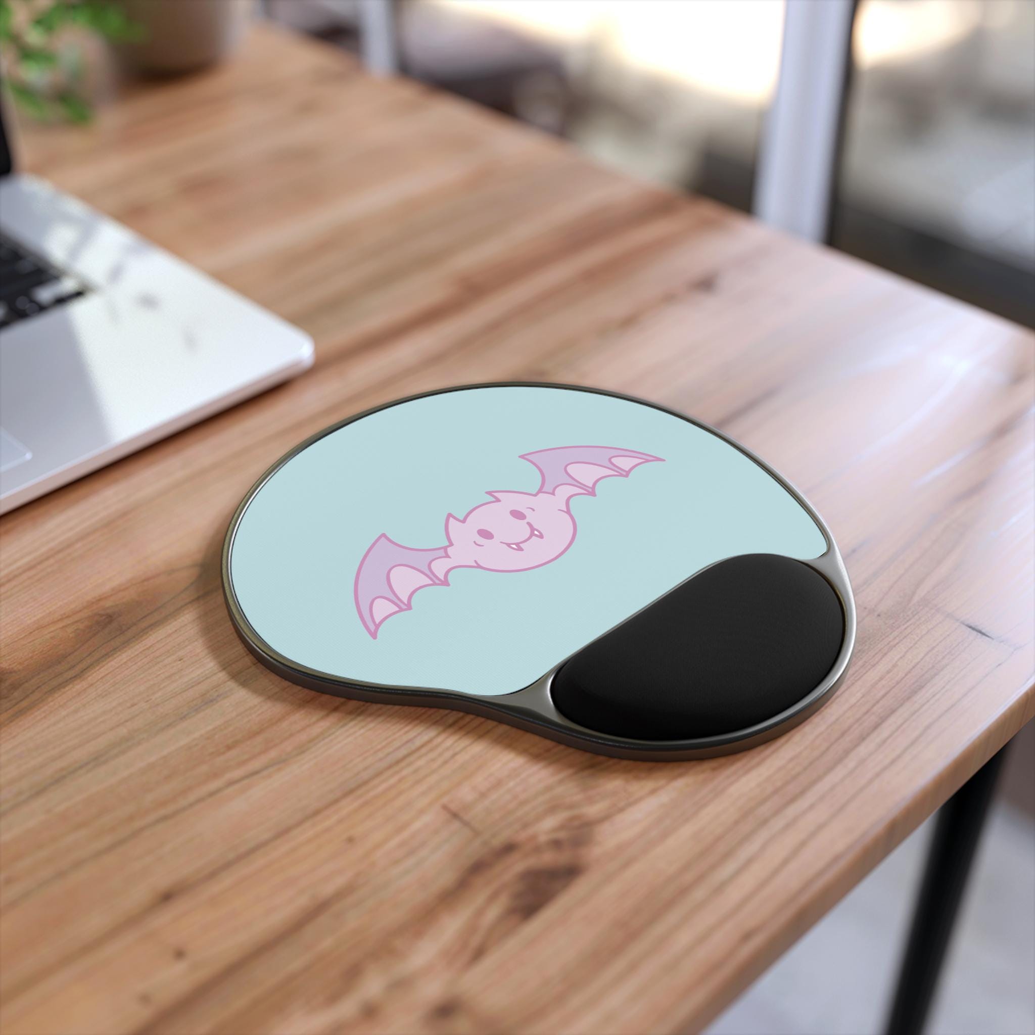 Cute Bat Wrist Rest Mouse Pad - Perfect for Home Office, Gaming Setup, and Gift for Bat Lovers, Kawaii Decor, Desk Accessories