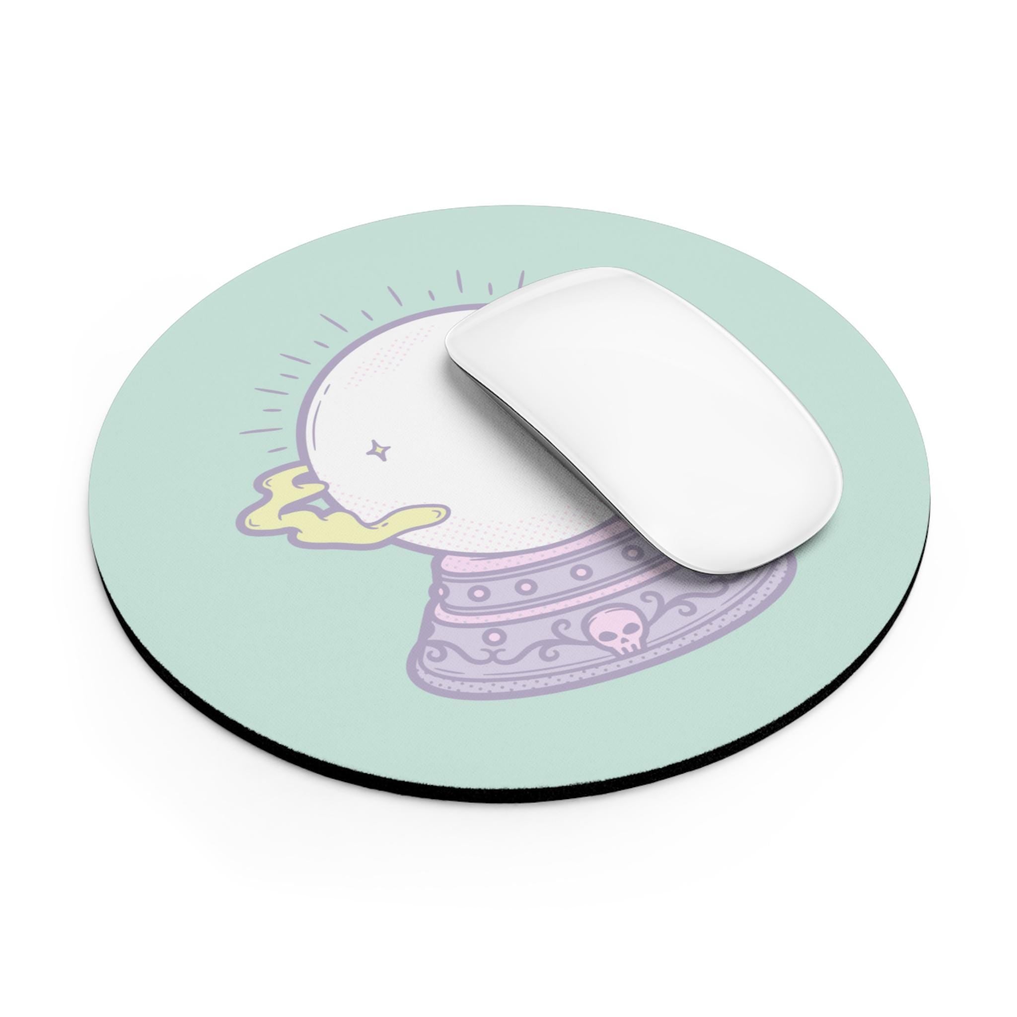 Crystal Ball Mouse Pad for Mystic Souls, Gaming Accessory, Desk Decor, Gift for Occult Lovers, Astrology Enthusiasts, Witchy Office Supplies