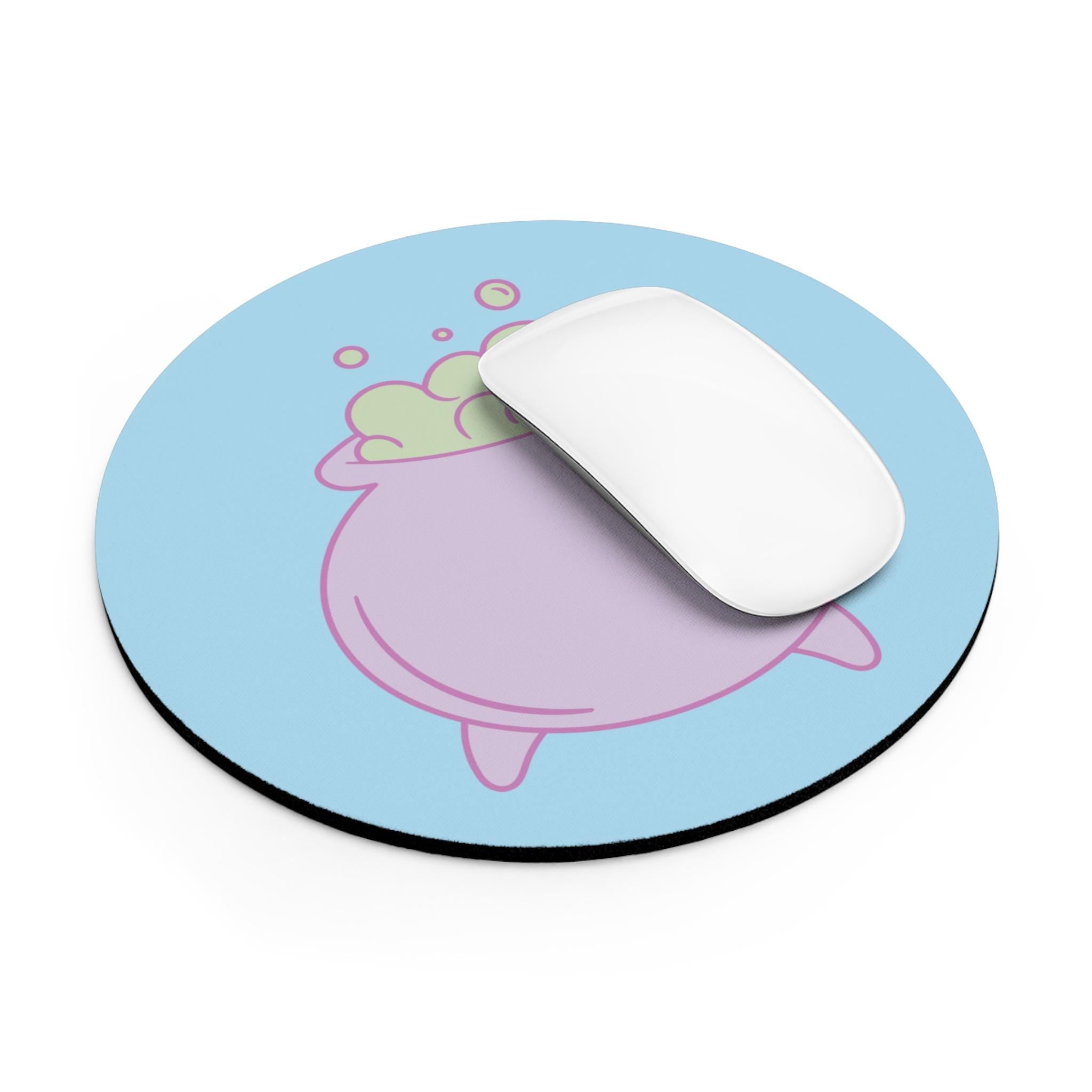 Whimsical Cauldron Mouse Pad - Cute Desk Accessory, Halloween Gift, Office Decor, Computer Pad, Witchy Vibe