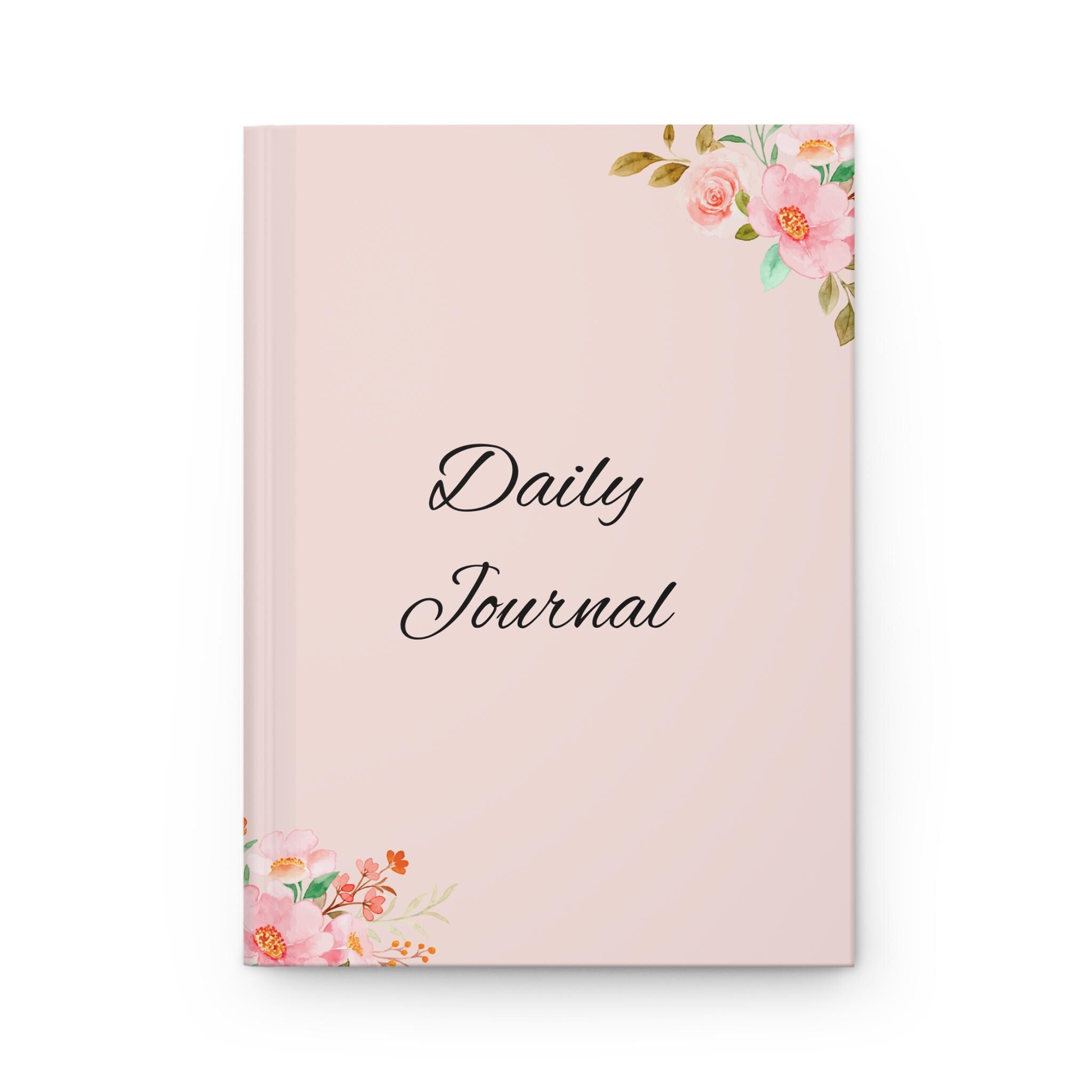Floral Daily Journal - Elegant Notebook, Inspirational Gift, Writer's Companion, Personalized Diary, Self-Care Essentials, Study Planner