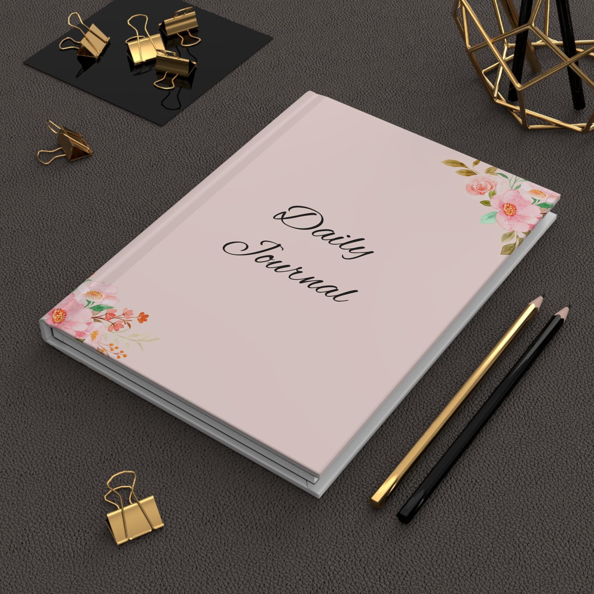 Floral Daily Journal - Elegant Notebook, Inspirational Gift, Writer's Companion, Personalized Diary, Self-Care Essentials, Study Planner