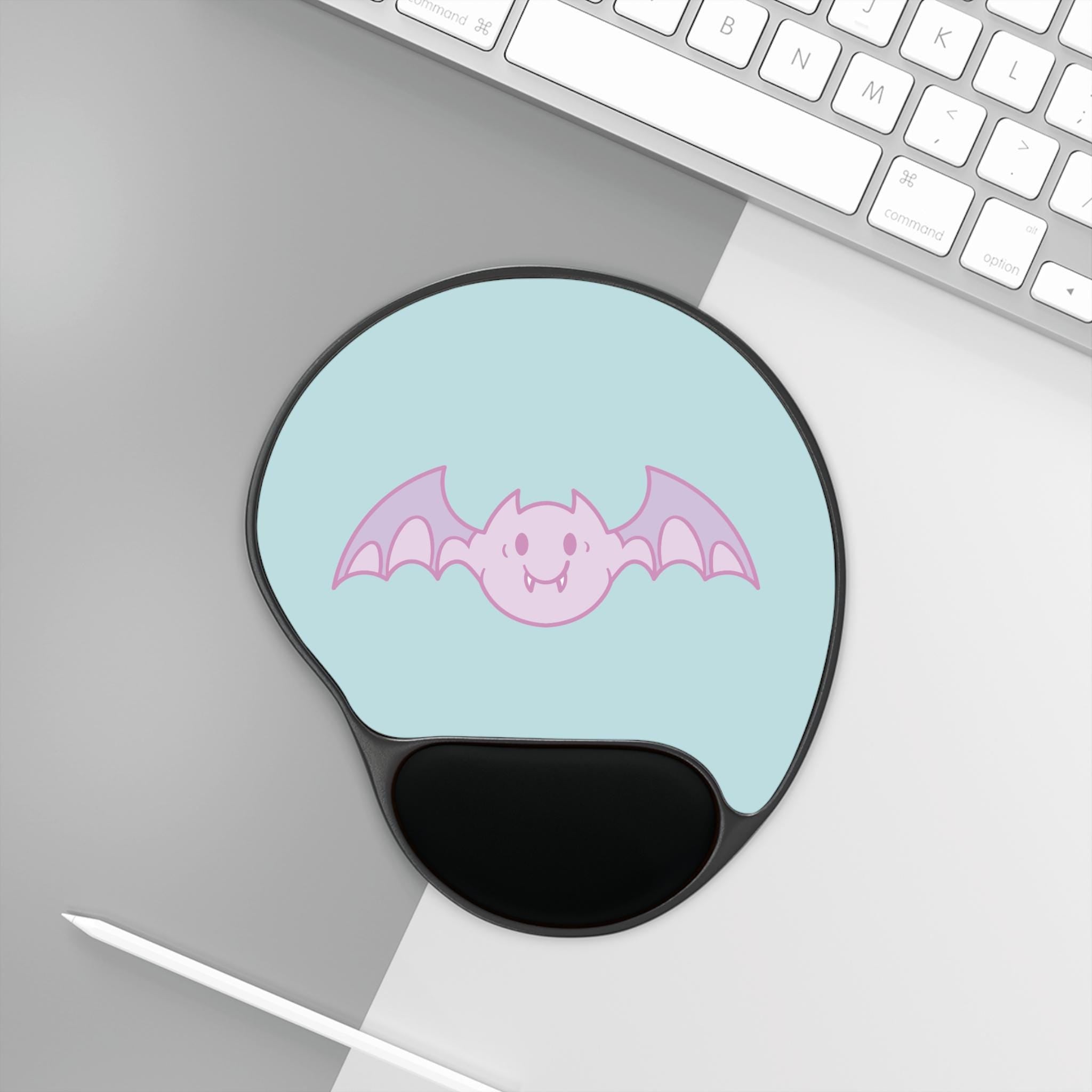 Cute Bat Wrist Rest Mouse Pad - Perfect for Home Office, Gaming Setup, and Gift for Bat Lovers, Kawaii Decor, Desk Accessories