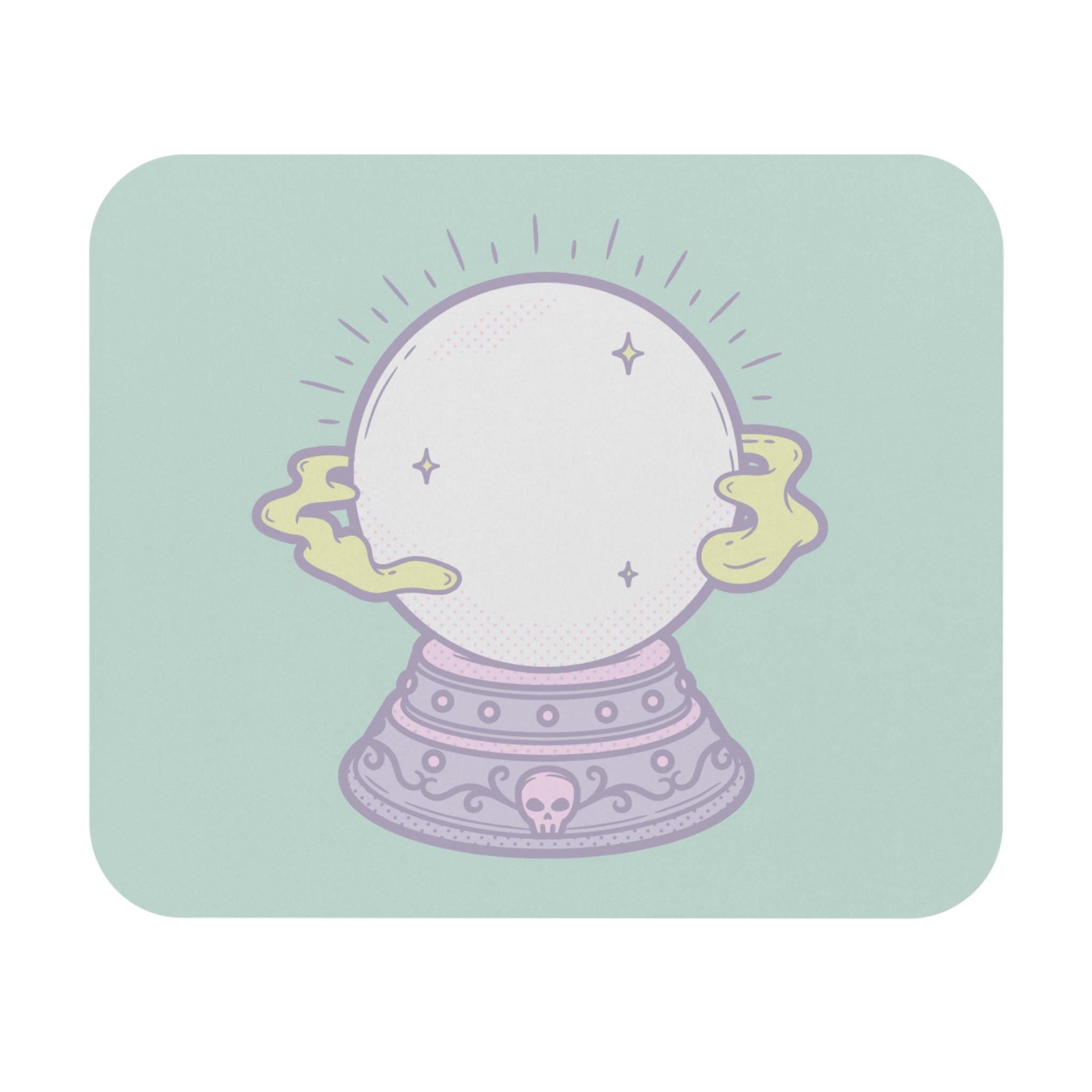 Mystical Mouse Pad with Crystal Ball Design, Spellbinding Desk Accessory, Perfect for Gift Giving, Home Office Decor, Witchy Vibes
