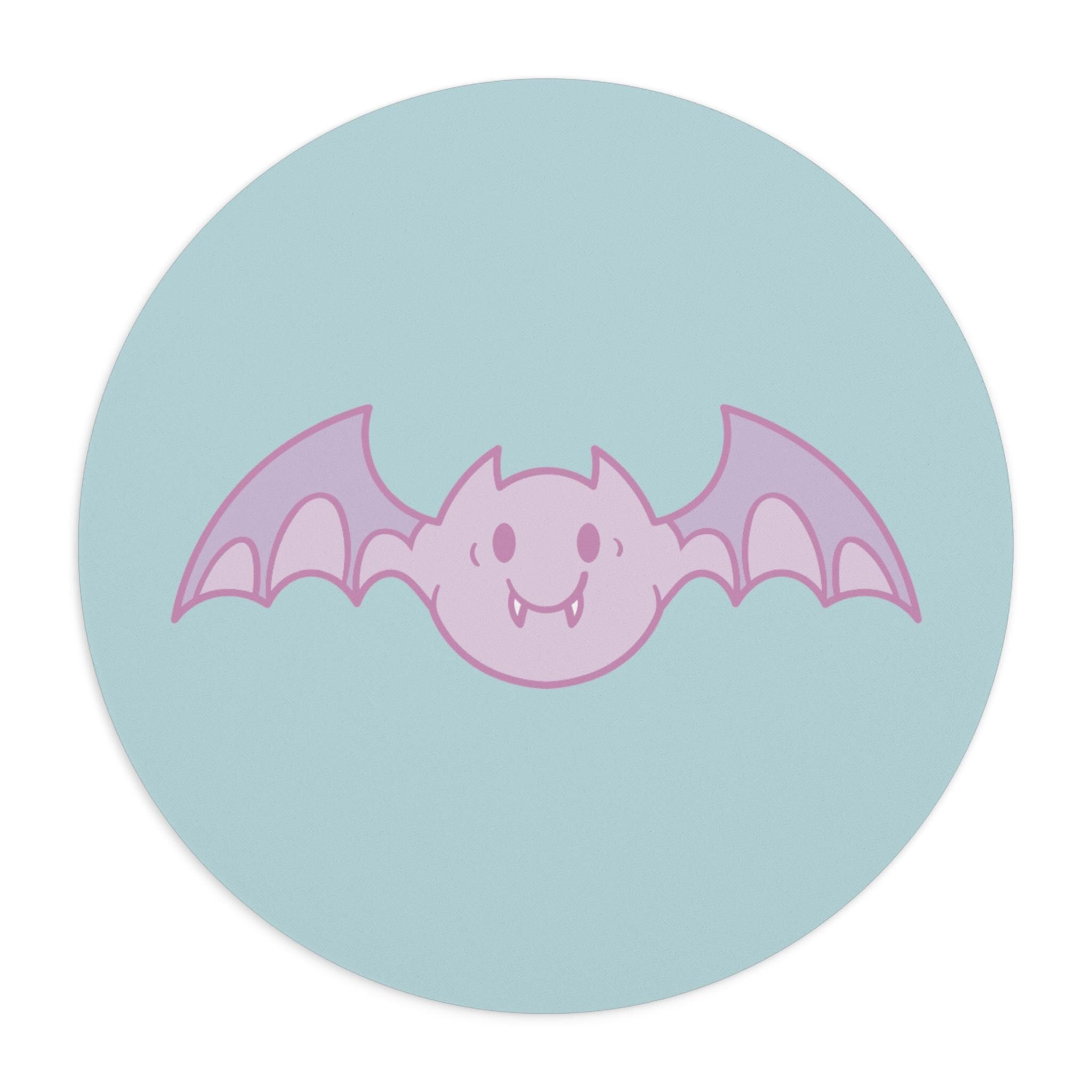 Cute Bat Mouse Pad | Gamer Desk Accessory, Halloween Decor, Office Gift, Kawaii Office Supplies, Animal Lover Gift