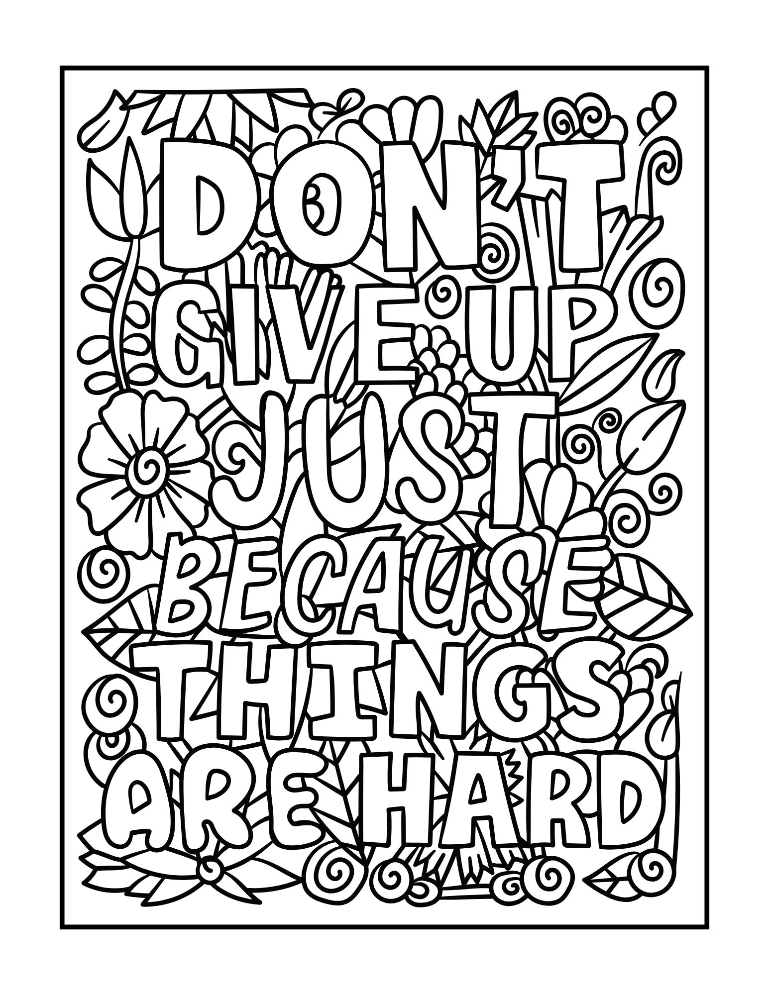 Mindfulness Coloring Book - Adult Coloring Book - Digital