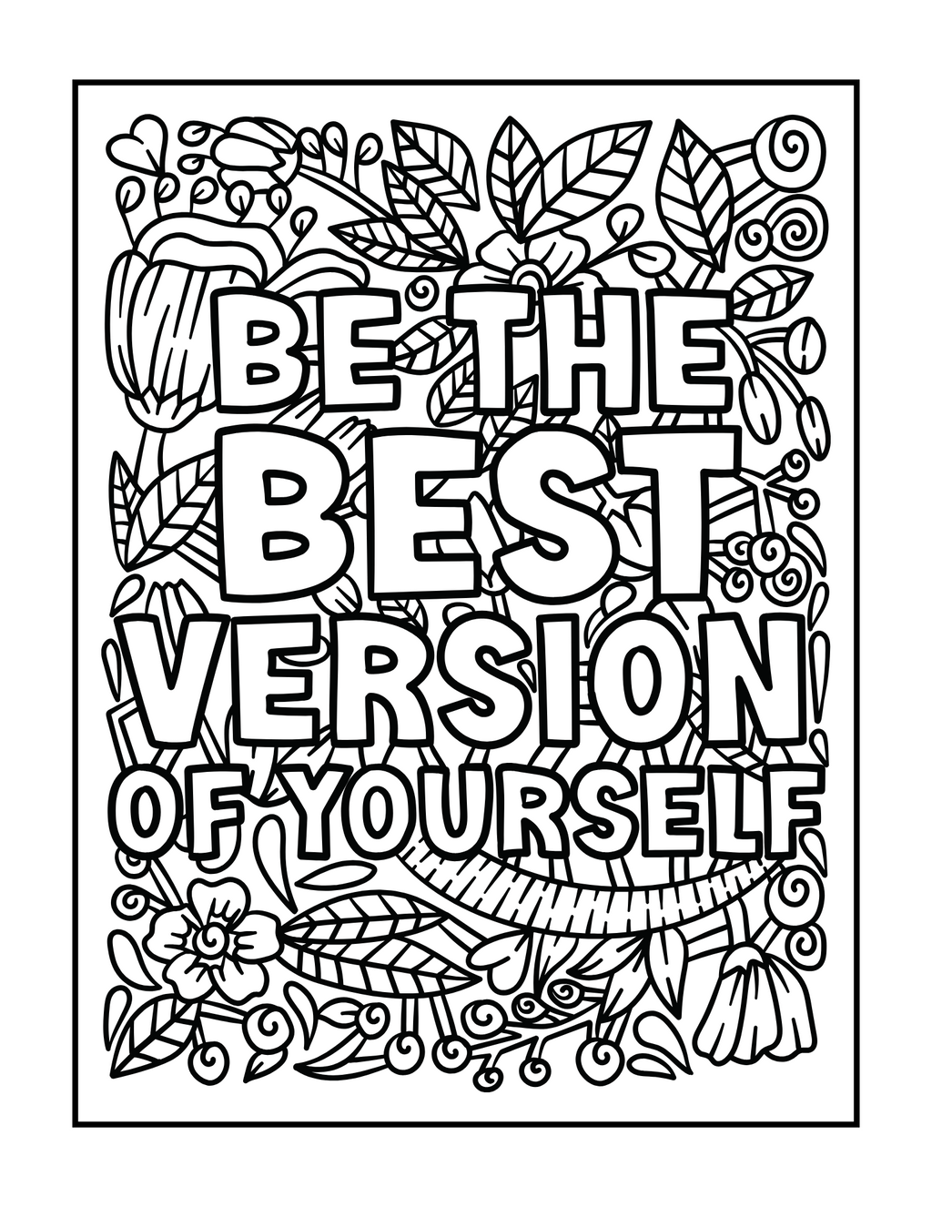Mindfulness Coloring Book - Adult Coloring Book - Digital