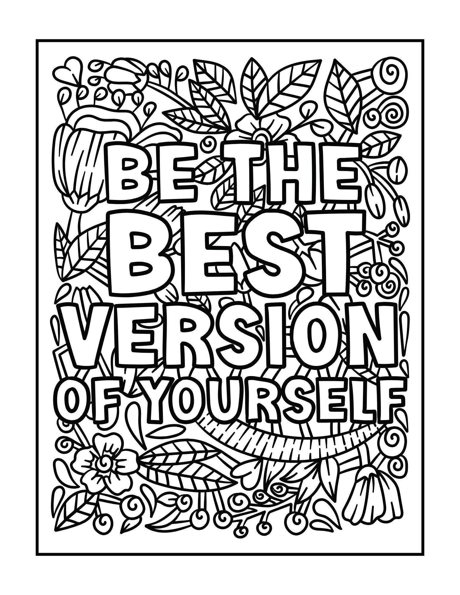 Mindfulness Coloring Book - Adult Coloring Book - Digital