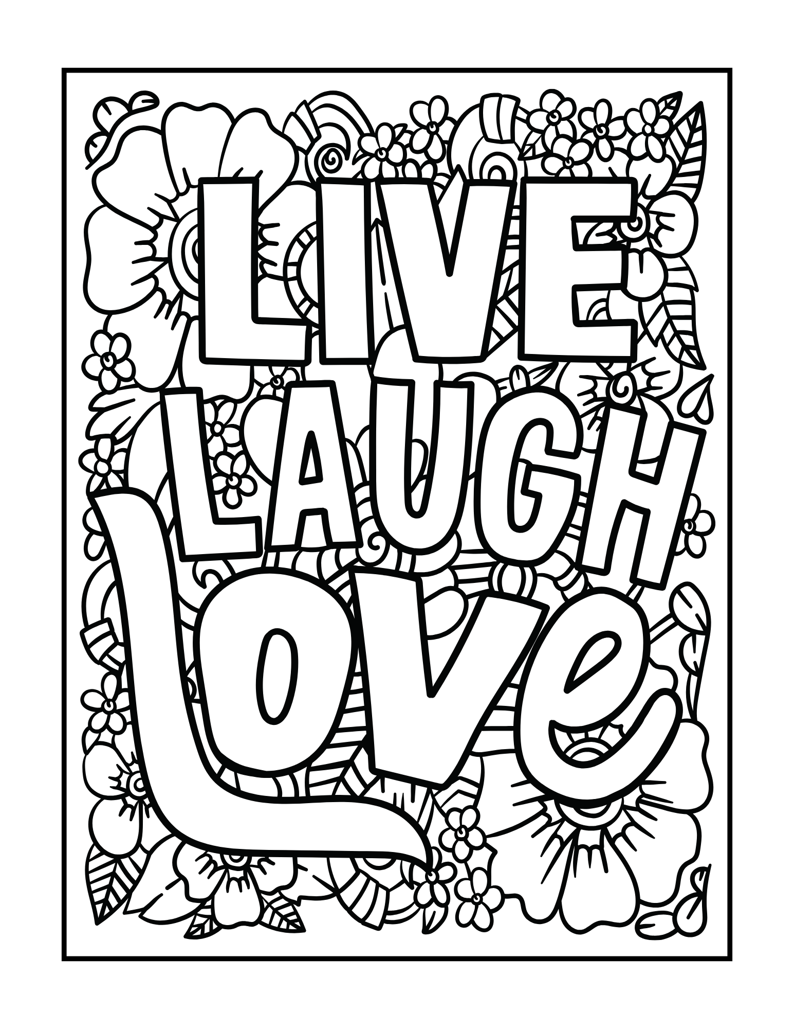 Mindfulness Coloring Book - Adult Coloring Book - Digital