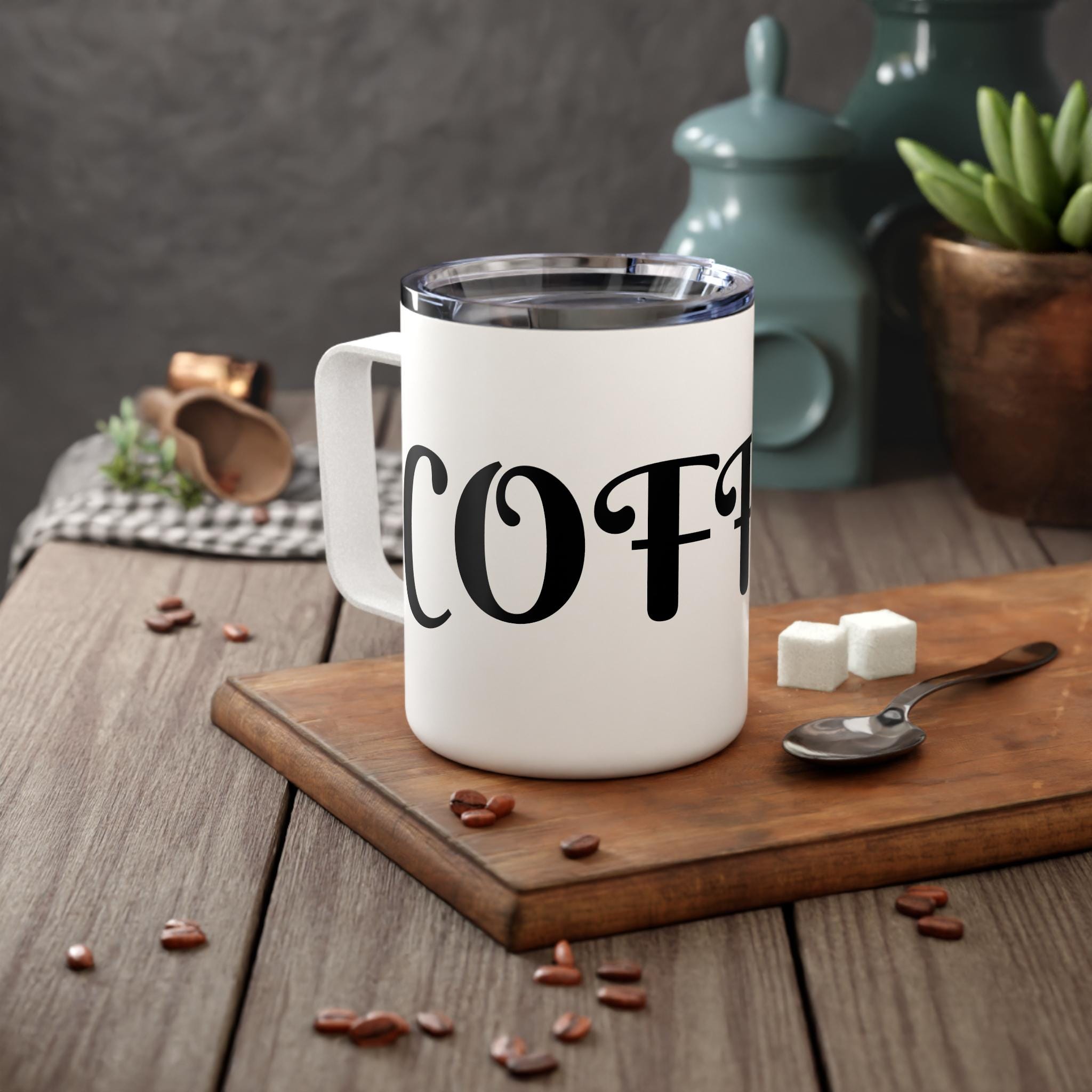 Insulated Coffee Mug, 10oz