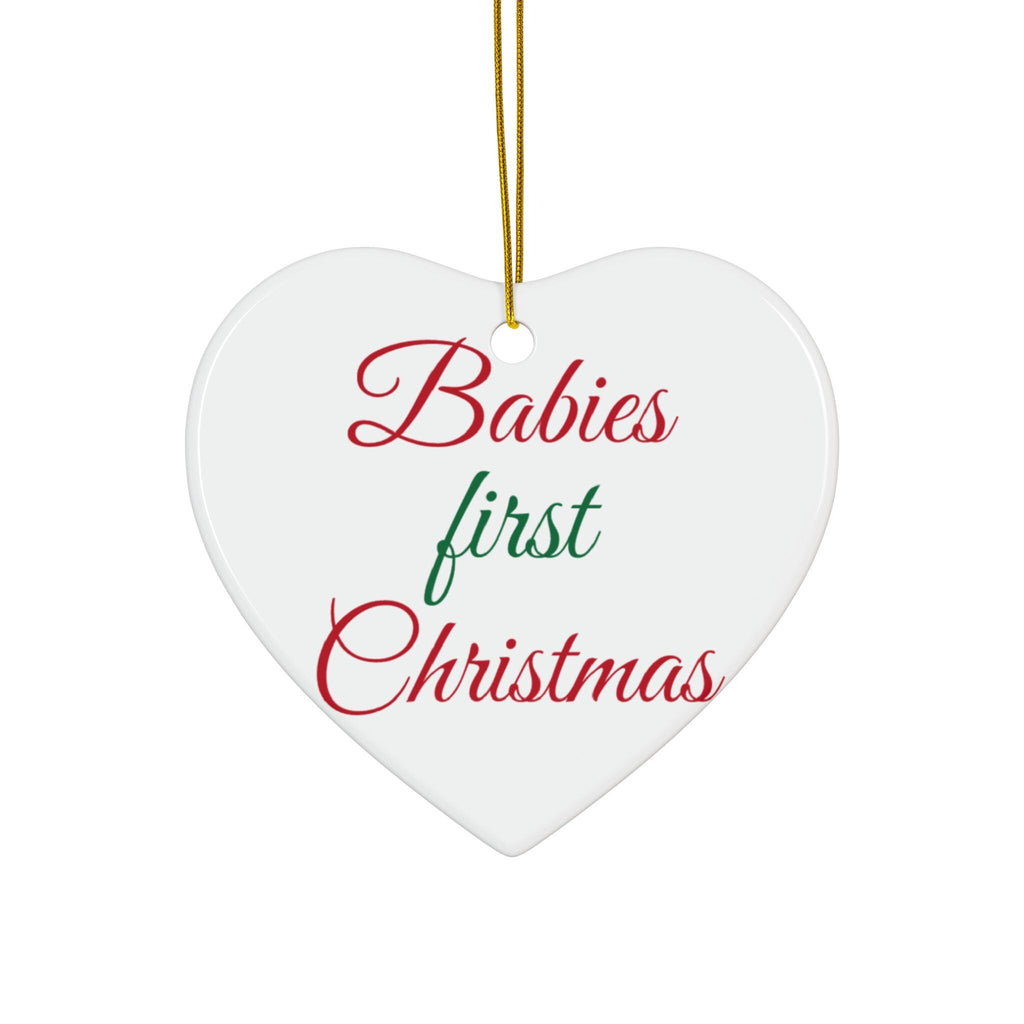 Babies First Christmas Ornament, 4 Shapes