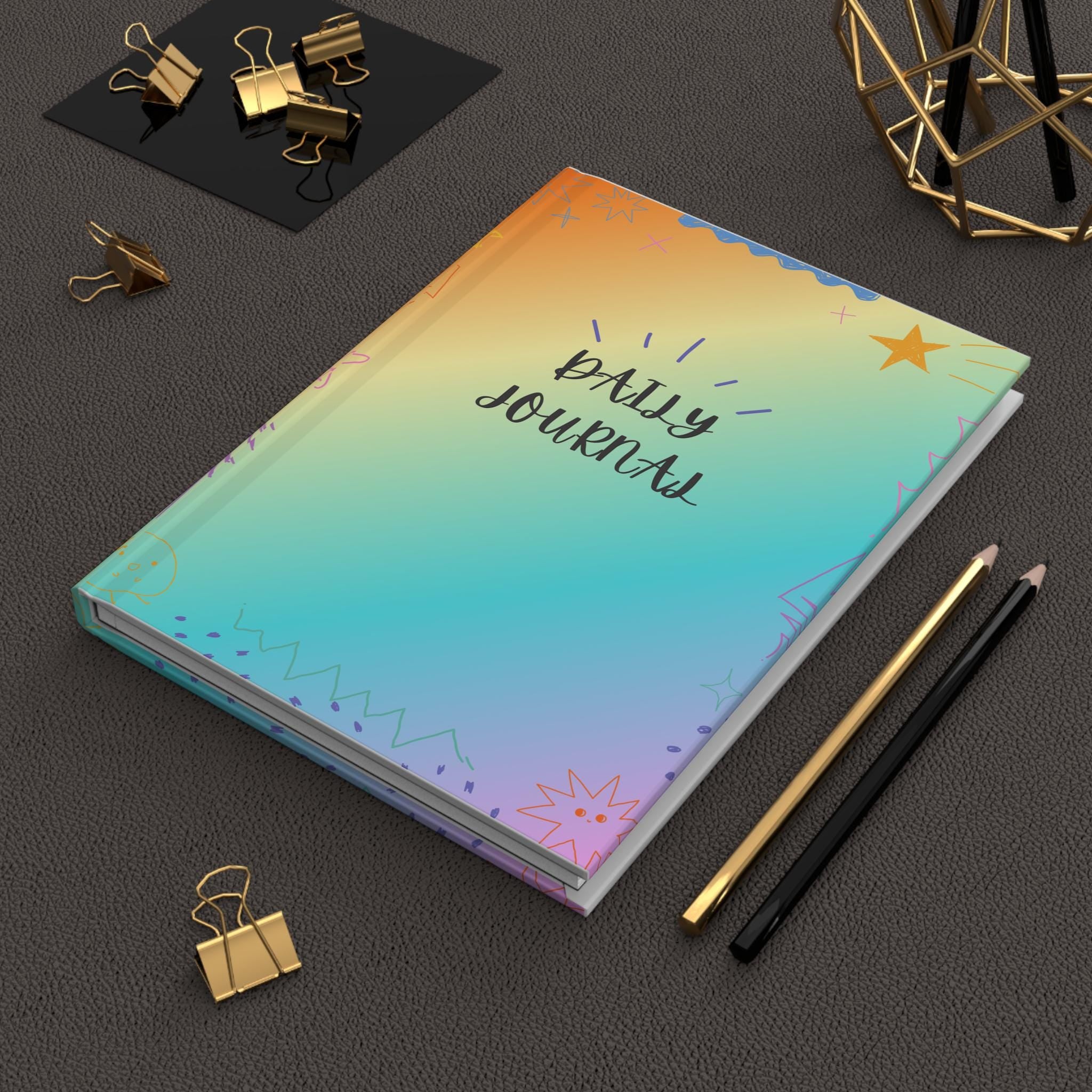 Colorful Daily Journal with Matte Finish, Motivational Notebook for Self-Expression, Gift for Students and Creatives, Perfect for [...]