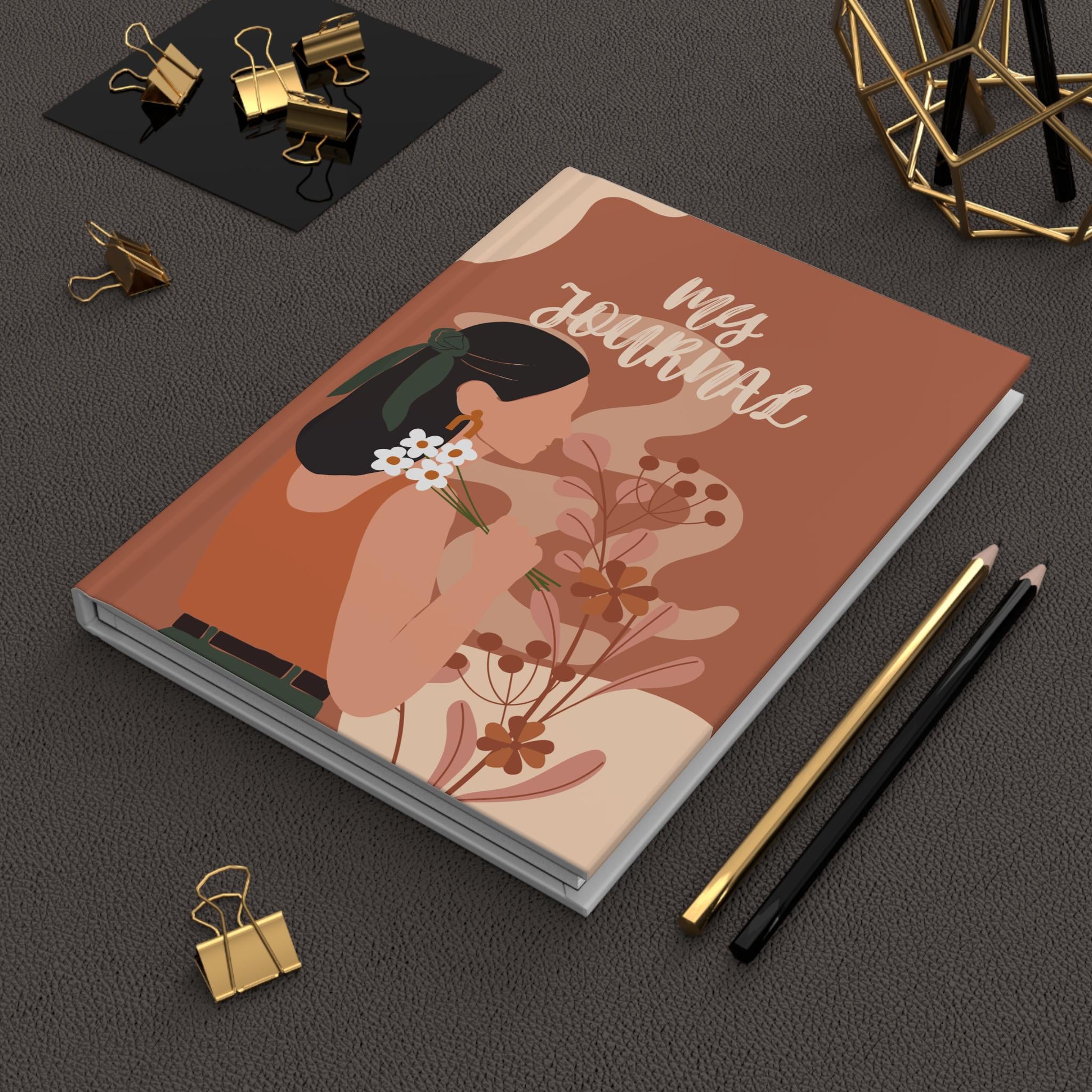 Artistic Hardcover Journal: Floral Design, Creative Writing Notebook, Gift for Artists, Daily Planner, Aesthetic Stationery