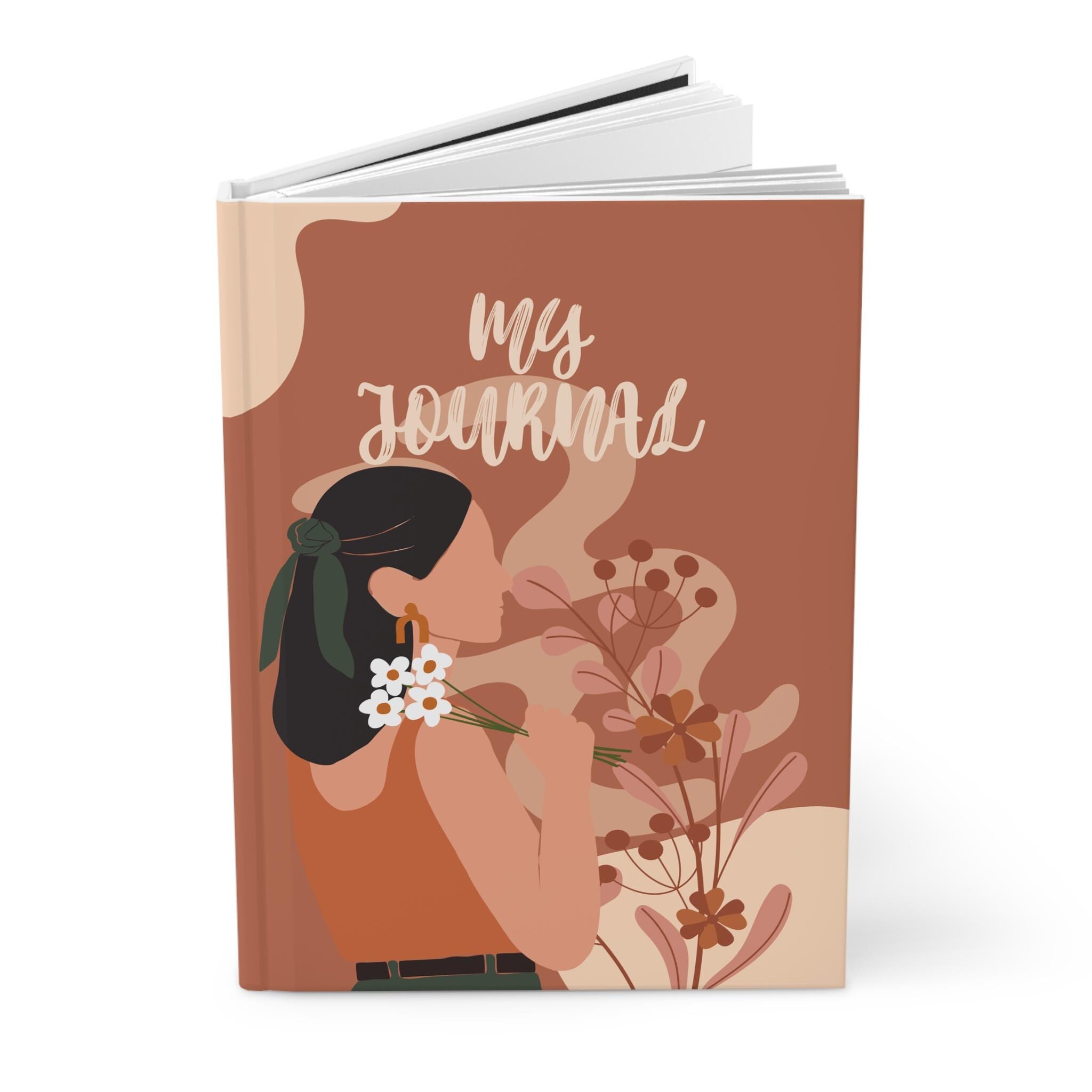 Artistic Hardcover Journal: Floral Design, Creative Writing Notebook, Gift for Artists, Daily Planner, Aesthetic Stationery