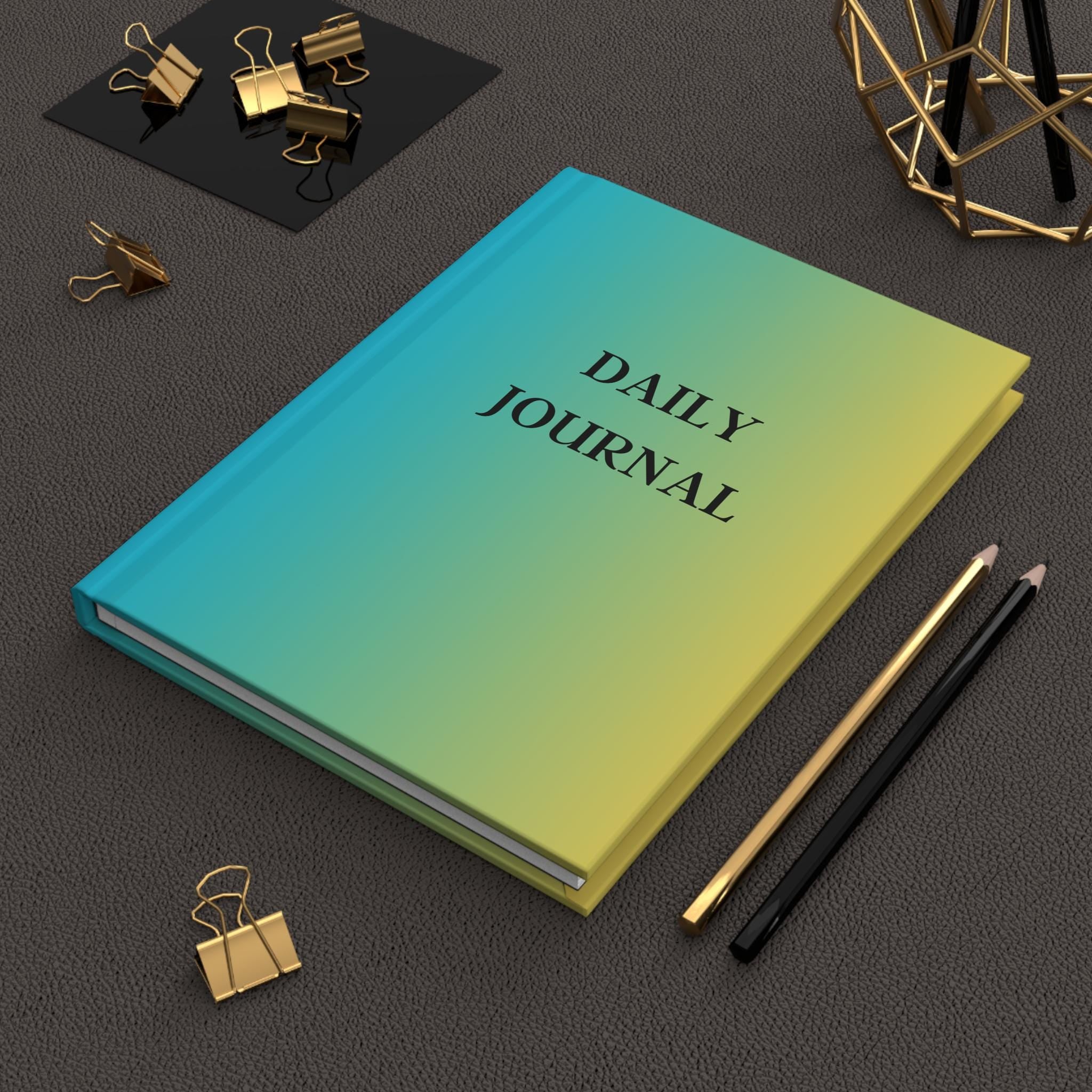 Sunrise Gradient Hardcover Journal, Daily Journal, Writing Notebook, Self-Reflection Diary, Gift for Writers, Travel Journal