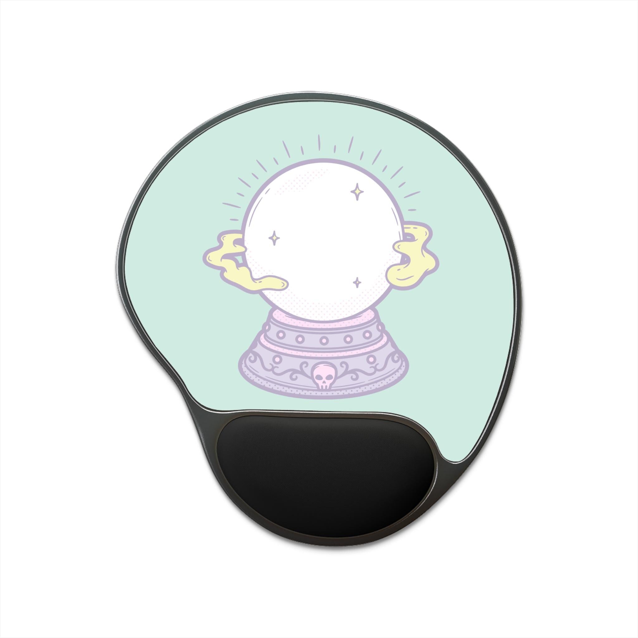 Mystical Crystal Ball Mouse Pad with Wrist Rest, Ergonomic Wrist Support for Gamers, Office Decor, Gift for Witchy Vibes, Cute Desk [...]