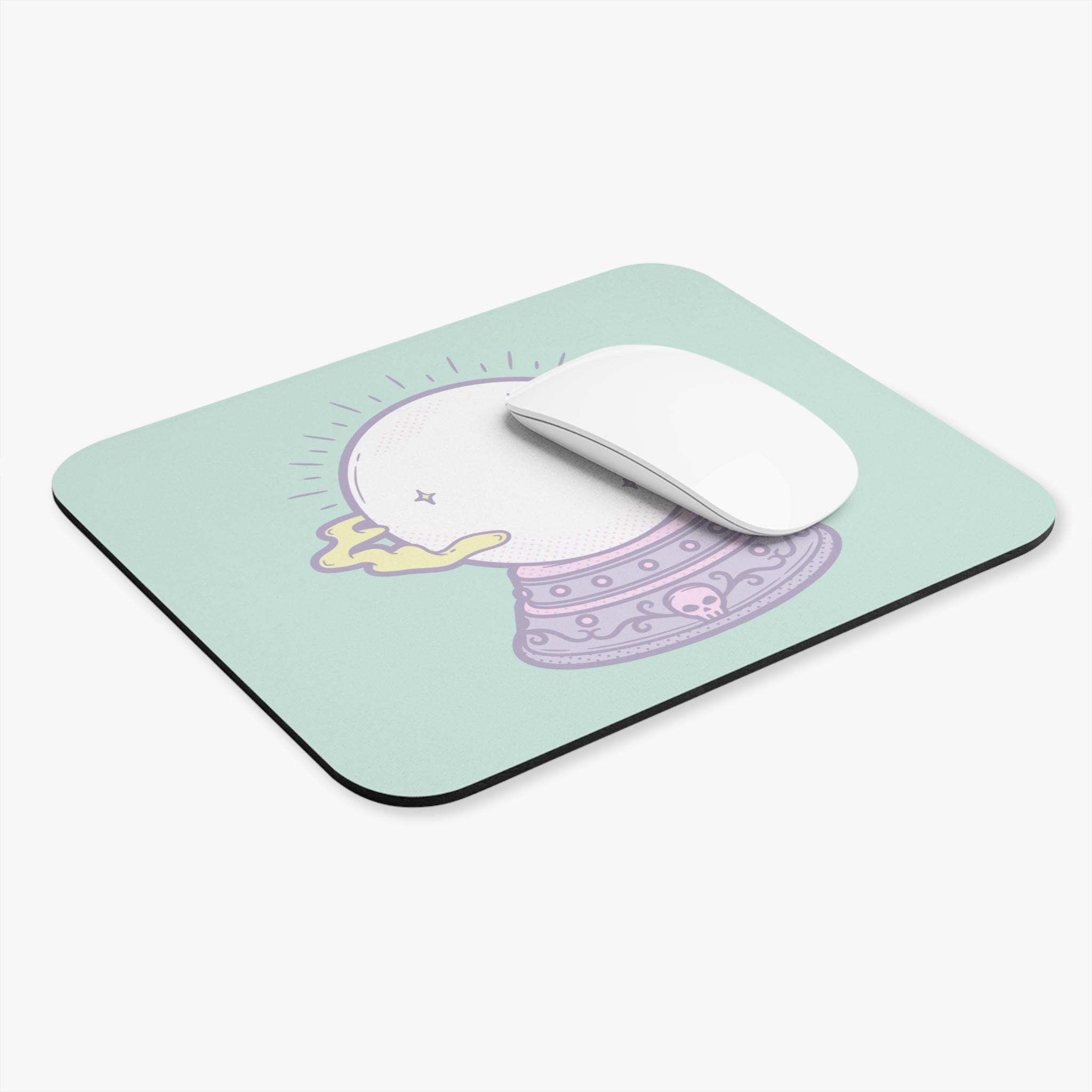 Mystical Mouse Pad with Crystal Ball Design, Spellbinding Desk Accessory, Perfect for Gift Giving, Home Office Decor, Witchy Vibes