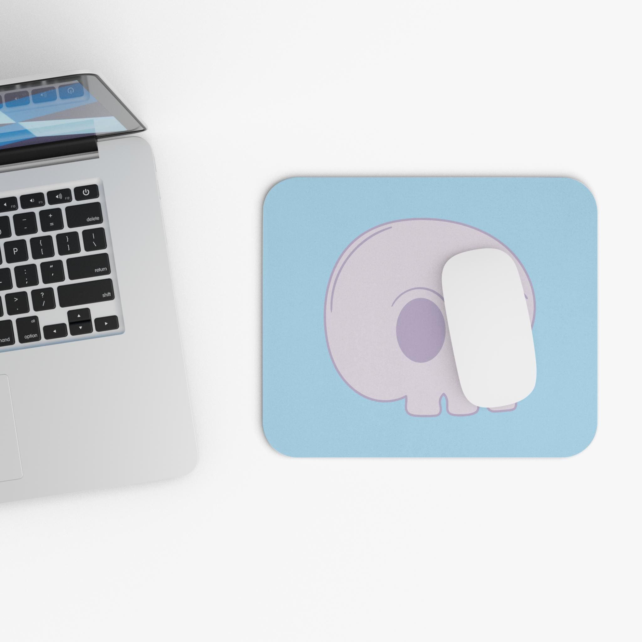 Cute Skull Mouse Pad, Gaming Desk Accessory, Office Decor, Gift for Gamers, Unique Home Office Item, Fun Work Station