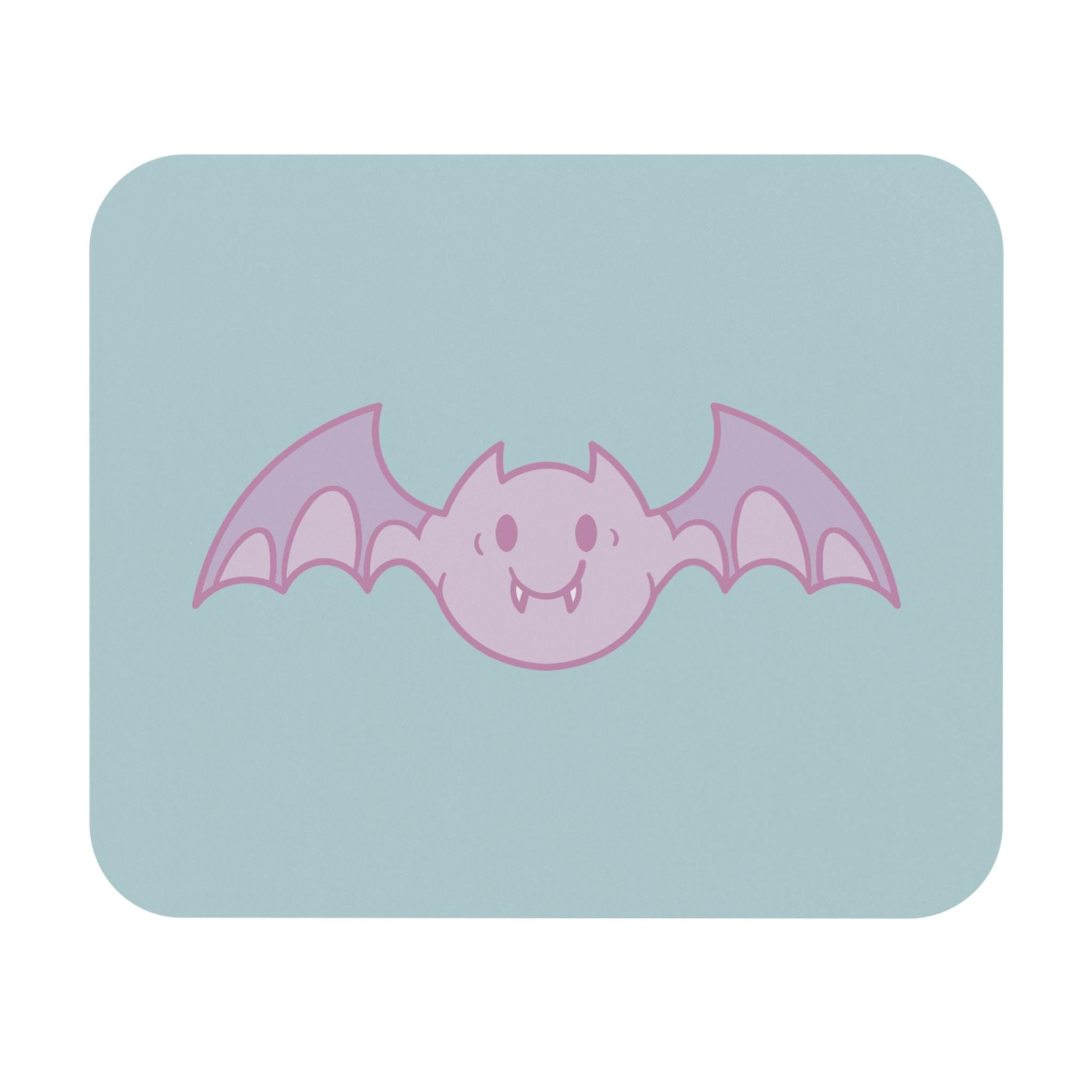 Cute Bat Mouse Pad for Home Office, Kawaii Desk Accessories, Gift for Kids, Halloween Decor, Animal Lovers