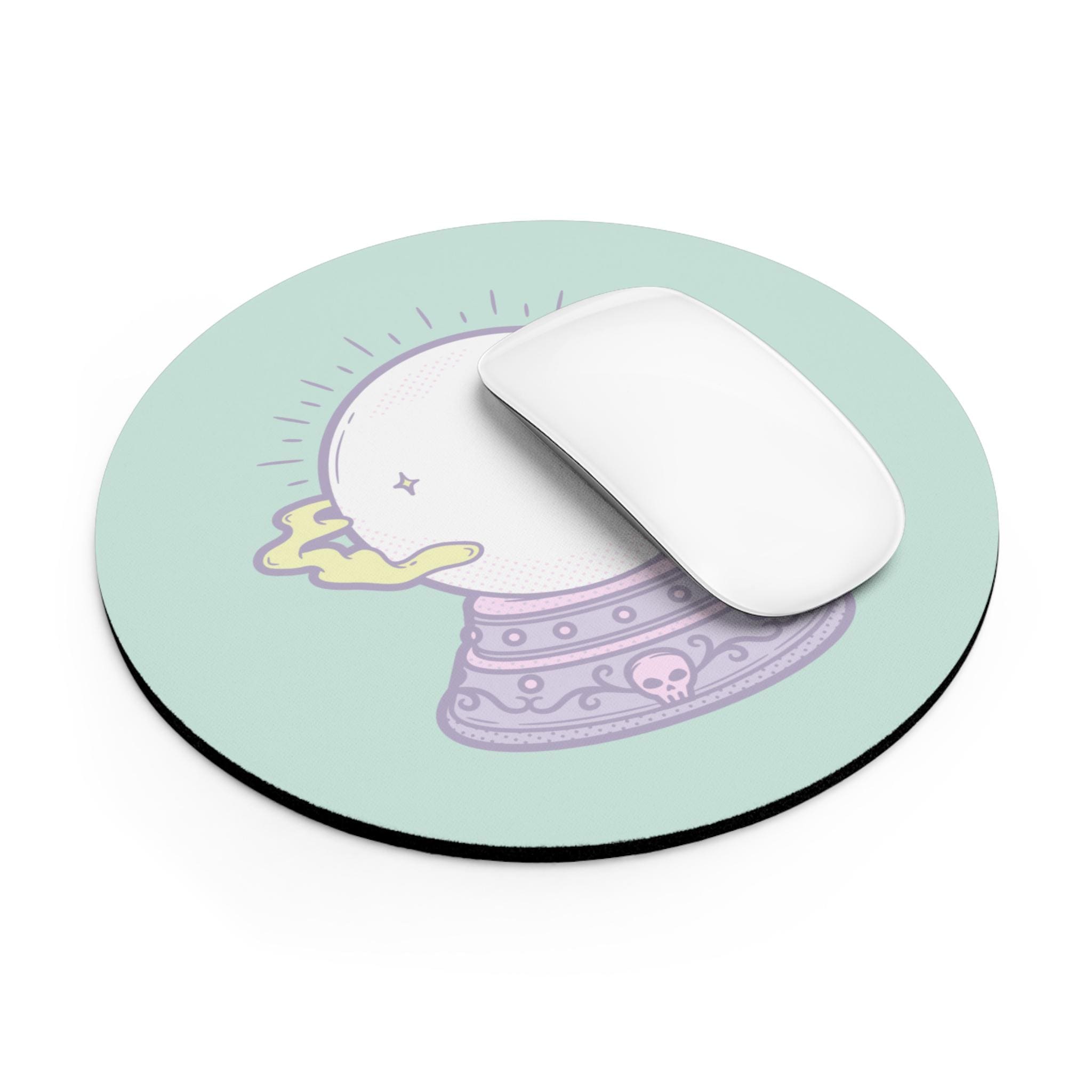 Crystal Ball Mouse Pad for Mystic Souls, Gaming Accessory, Desk Decor, Gift for Occult Lovers, Astrology Enthusiasts, Witchy Office Supplies