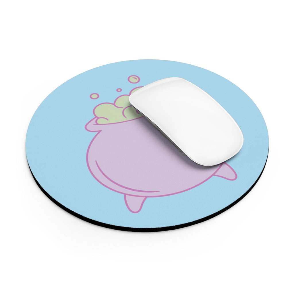 Whimsical Cauldron Mouse Pad - Cute Desk Accessory, Halloween Gift, Office Decor, Computer Pad, Witchy Vibe