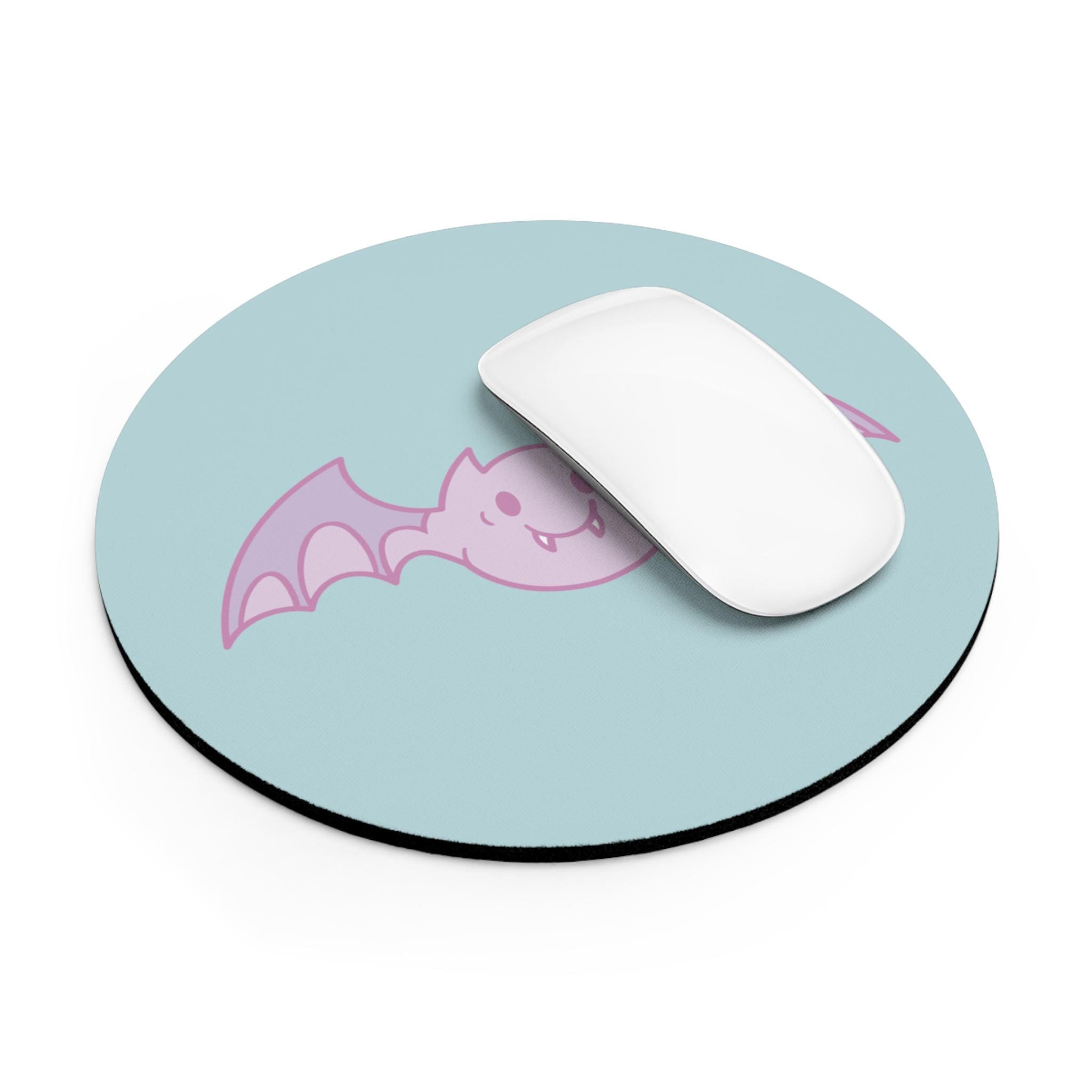 Cute Bat Mouse Pad | Gamer Desk Accessory, Halloween Decor, Office Gift, Kawaii Office Supplies, Animal Lover Gift