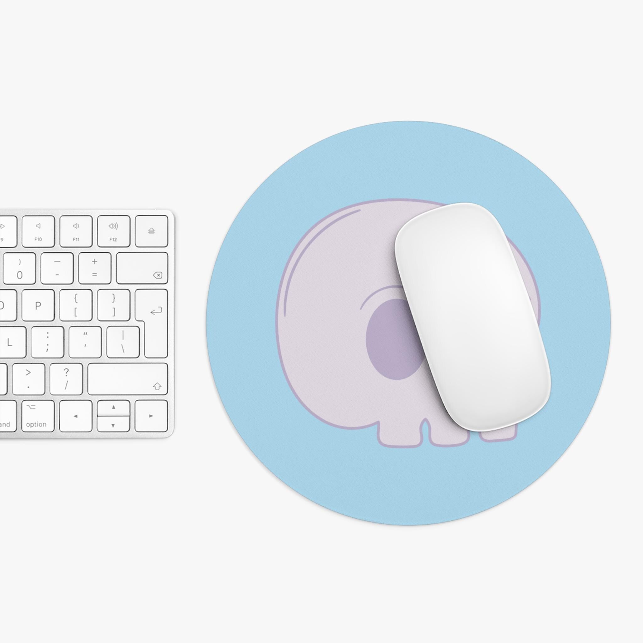 Cute Skull Mouse Pad, Office Decor, Gamer Gift, Desk Accessories, Unique Home Office, Computer Accessories