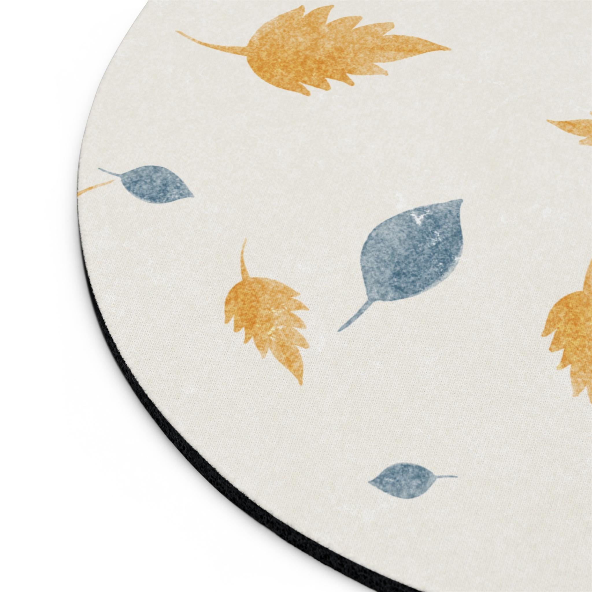 Autumn Leaves Mouse Pad | Nature-Inspired Desk Accessories, Fall Home Decor, Office Gift, Seasonal Desk Organizer