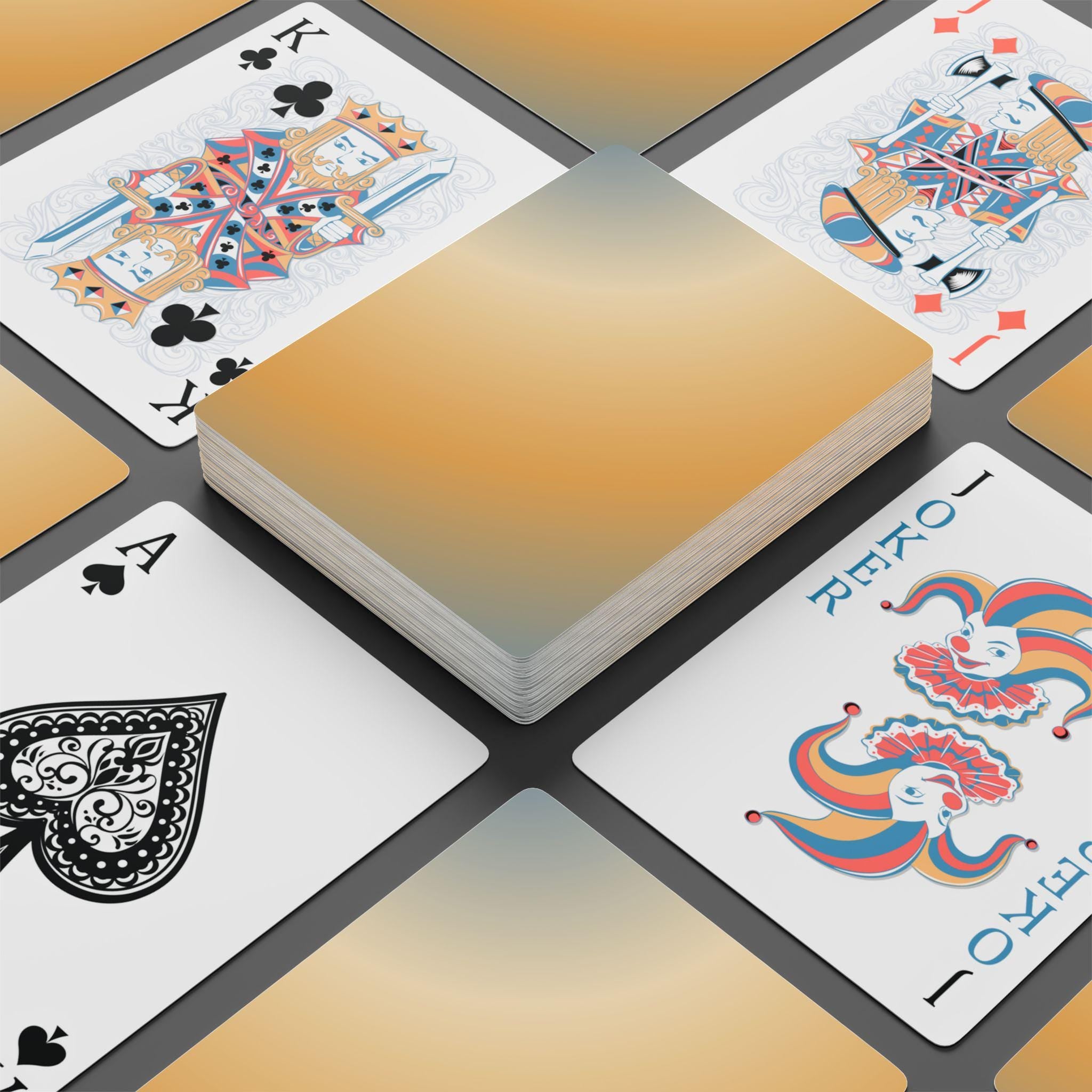 Chic Poker Playing Cards Set - Perfect for Game Night, Card Players, Gift for Gamers, Poker Enthusiasts, Casino Theme Party