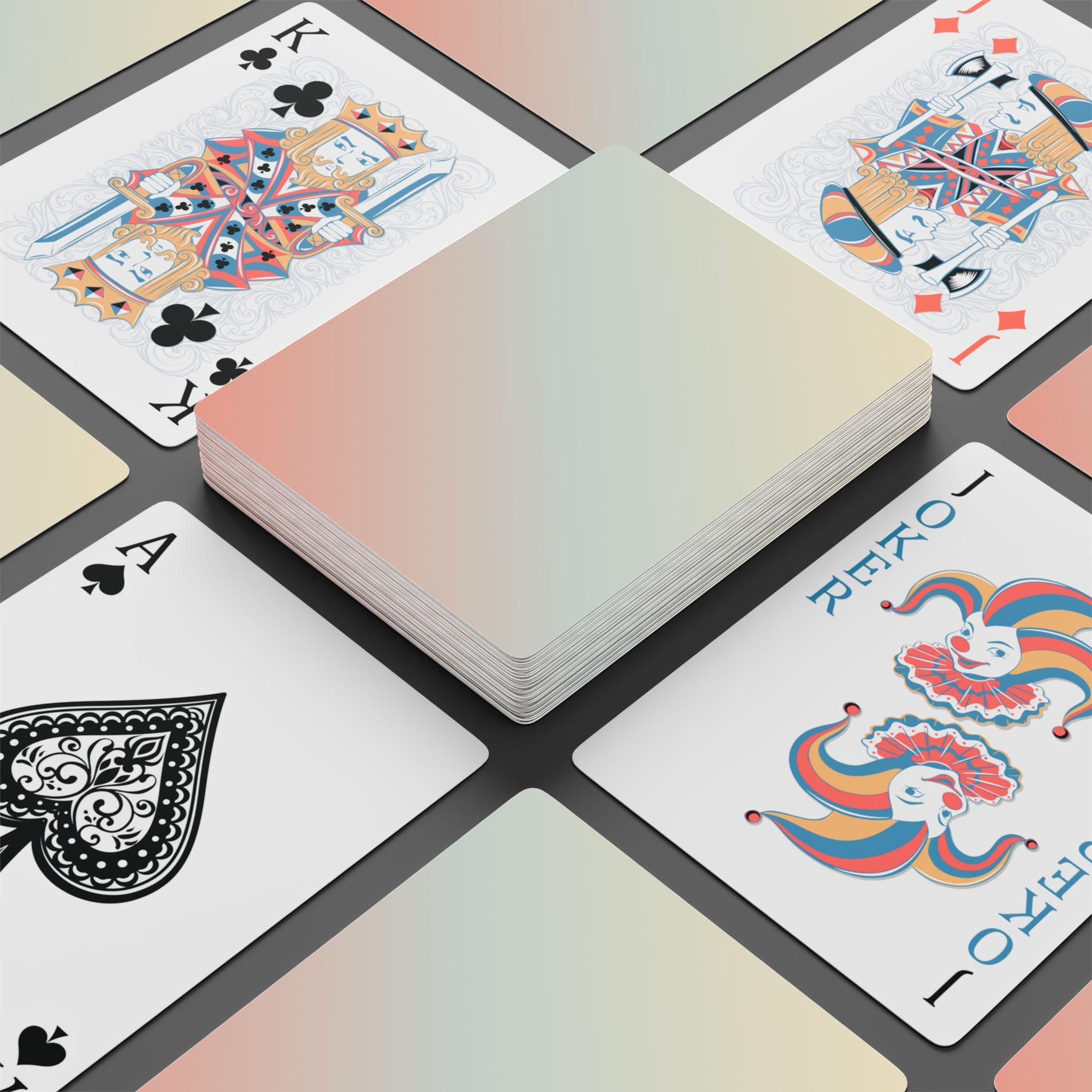 Elegant Custom Poker Playing Cards, Game Night Essential, Gift for Poker Lovers, Unique Card Deck, Casino Night, Card Games