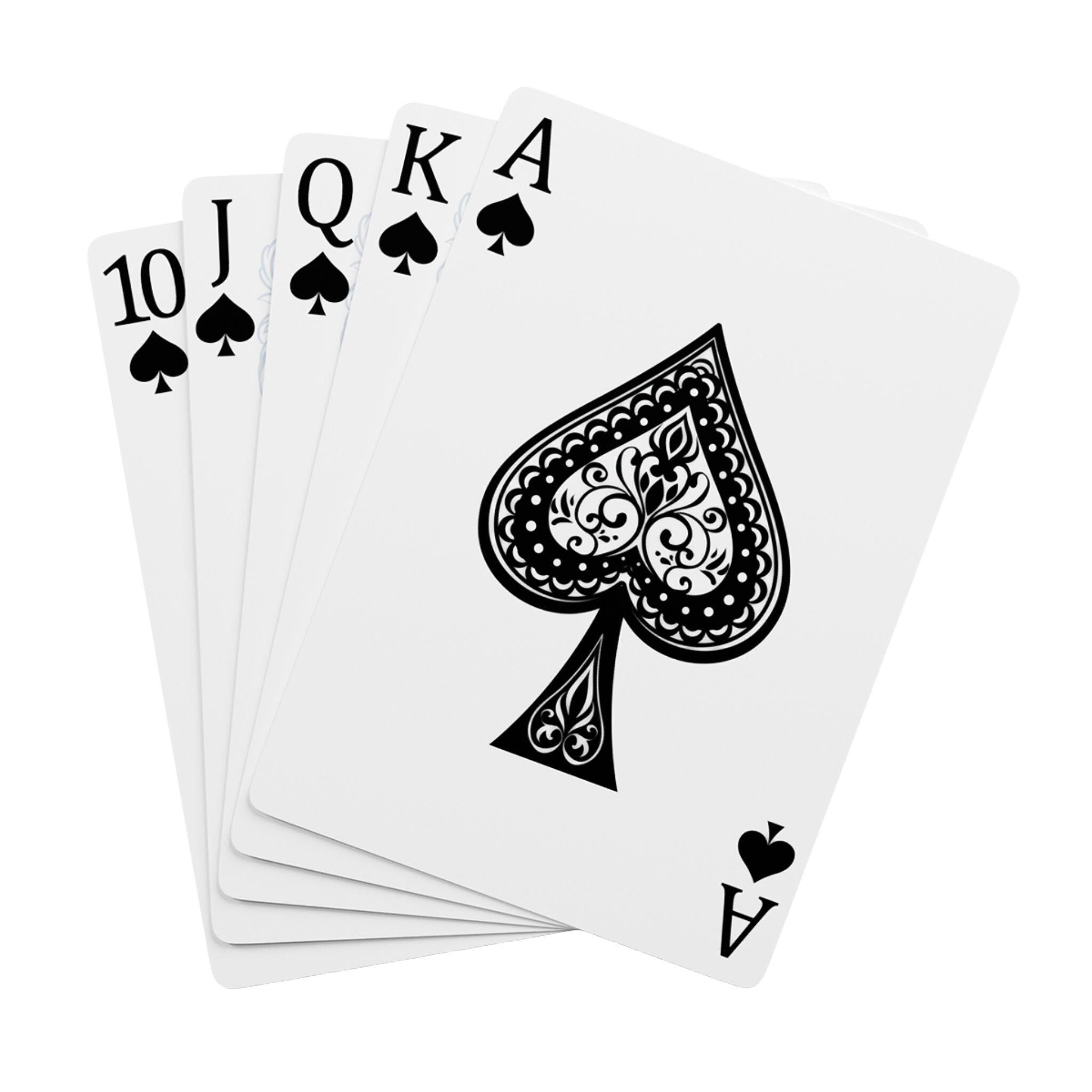 Chic Poker Playing Cards Set - Perfect for Game Night, Card Players, Gift for Gamers, Poker Enthusiasts, Casino Theme Party