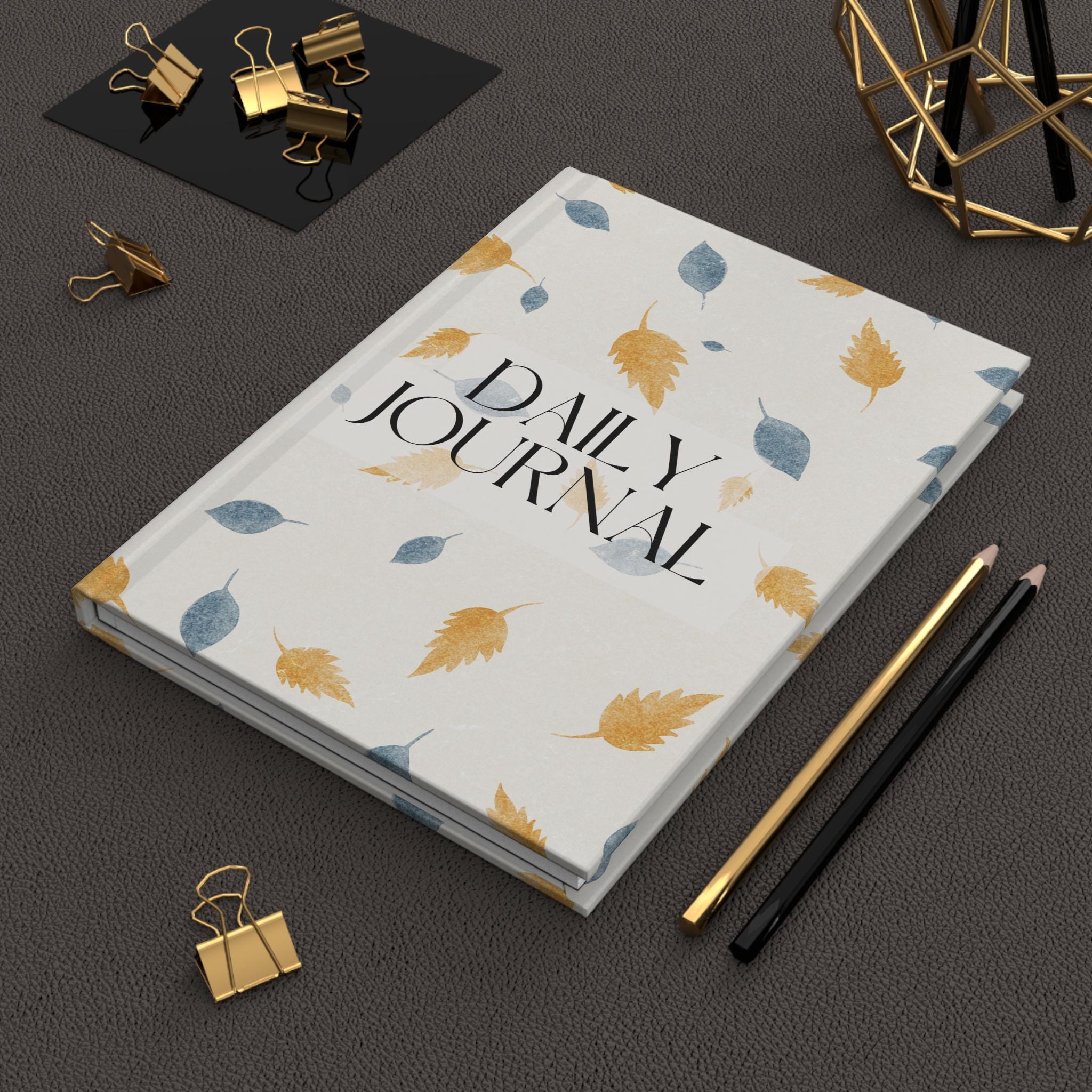 Soft Minimalist Daily Journal - Perfect for Planners, Gratitude, Gift Ideas, Autumn Décor, Nature Lovers