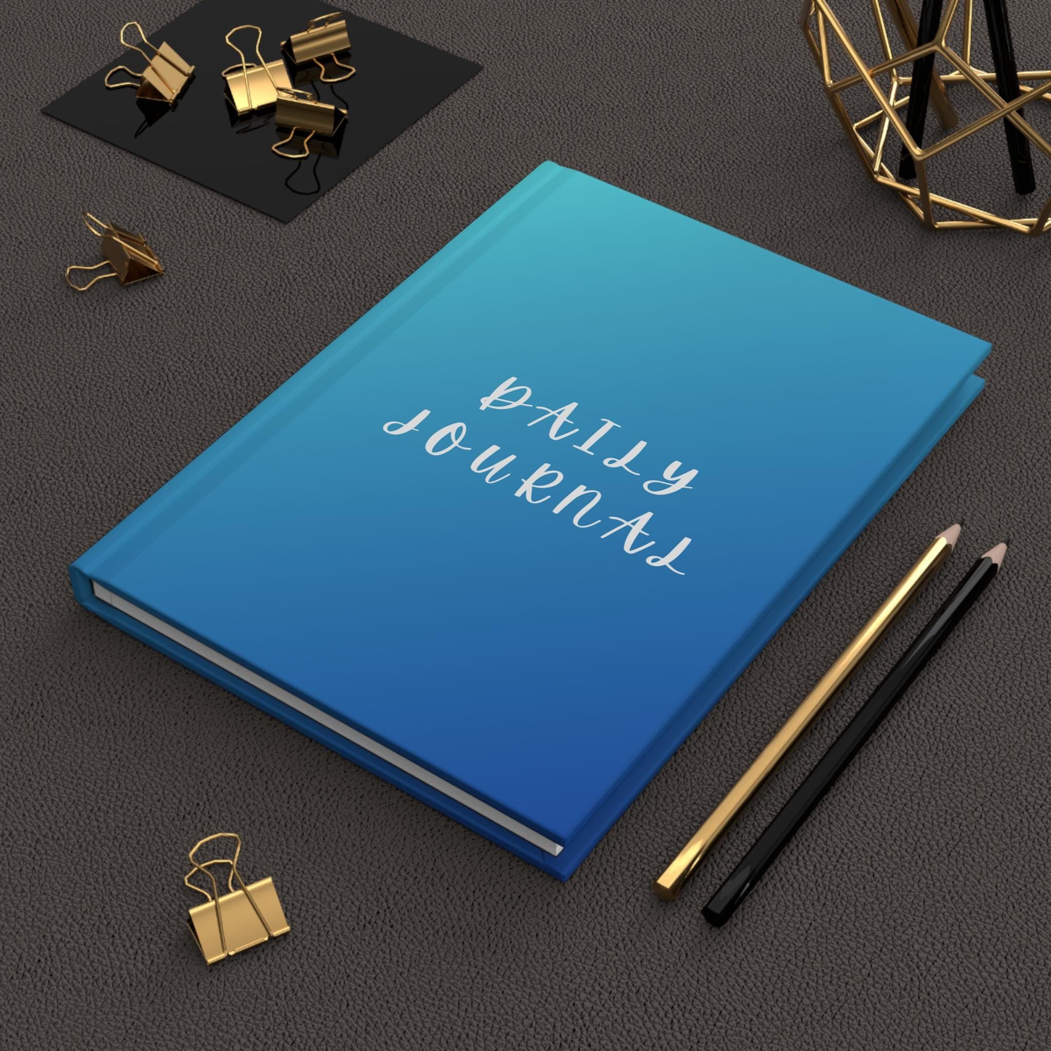 Daily Motivational Hardcover Journal, Matte Finish for Daily Planning, Self-Reflection, Gift for Writers, Students, and Creatives