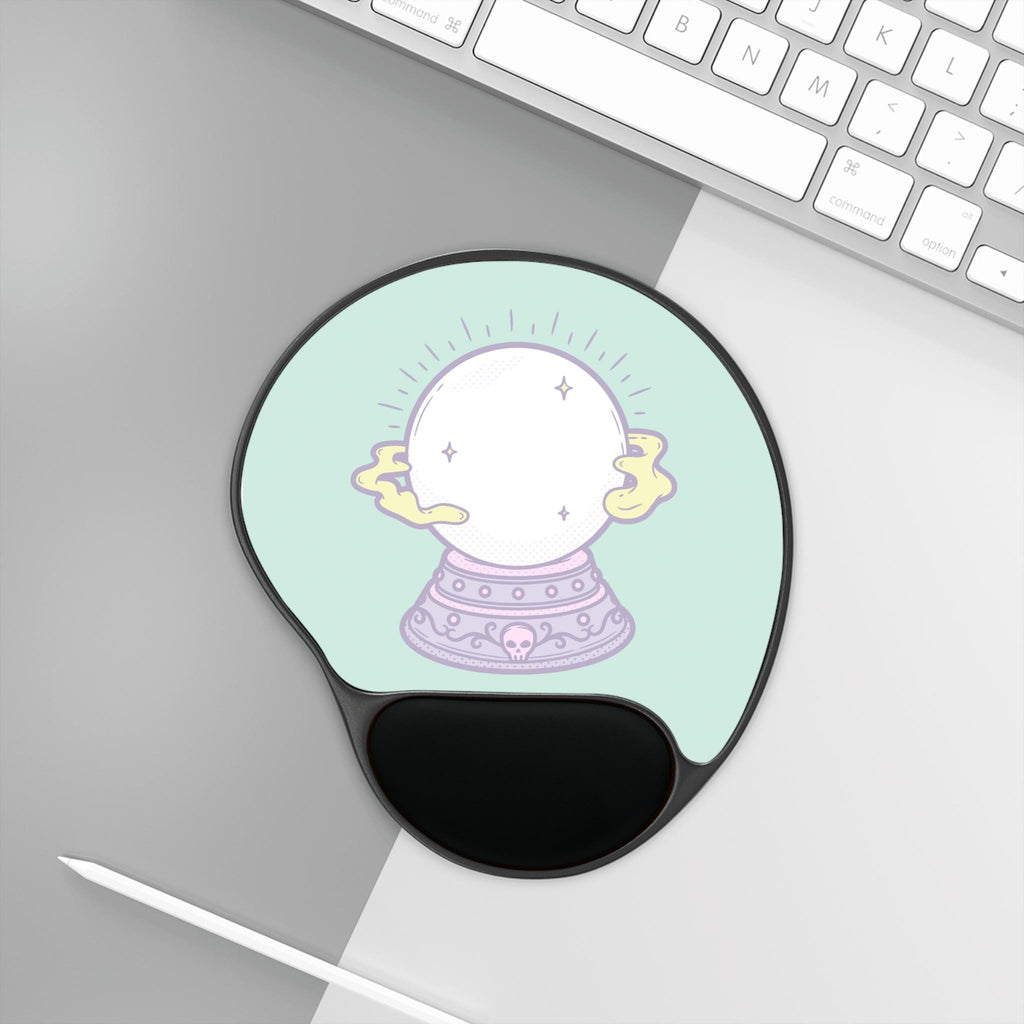 Mystical Crystal Ball Mouse Pad with Wrist Rest, Ergonomic Wrist Support for Gamers, Office Decor, Gift for Witchy Vibes, Cute Desk [...]