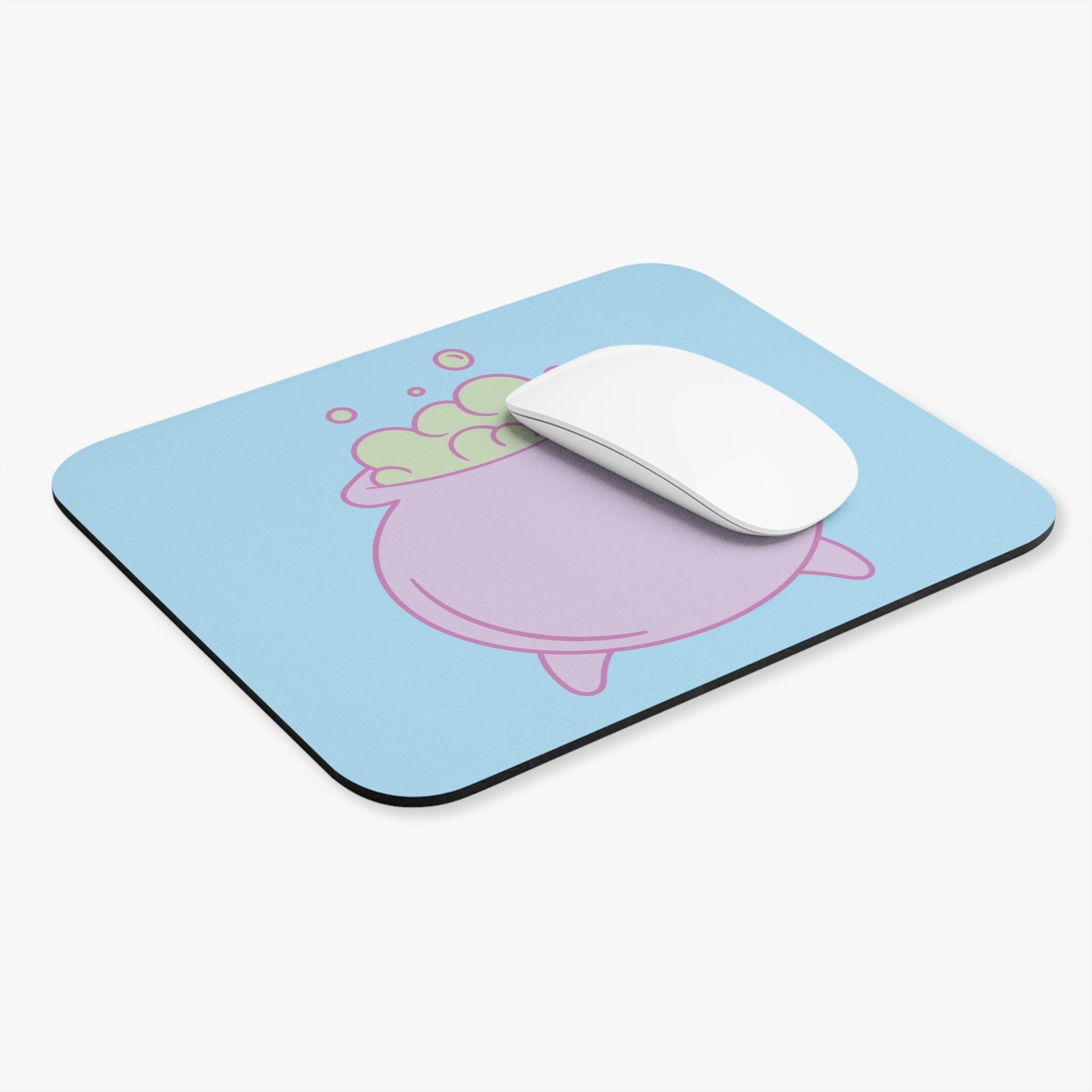 Whimsical Cauldron Mouse Pad, Cute Desk Accessory, Office Gift, Gamer Decor, Potion Lover's Mat, Fantasy Themed Workstation