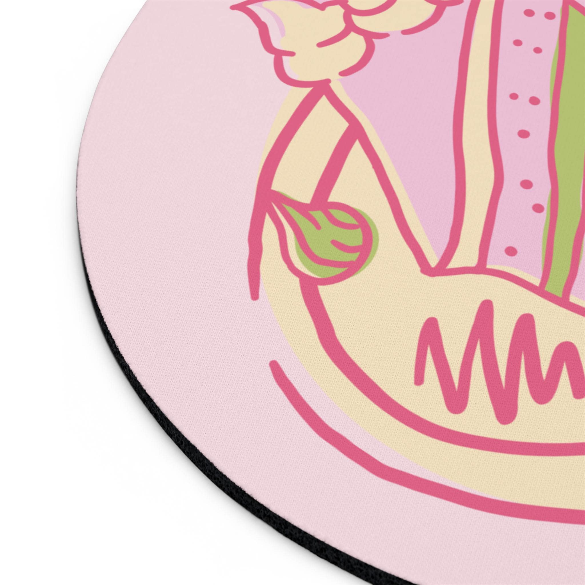 Cute Cake Design Mouse Pad for Home Office, Pink Aesthetic Desk Accessory, Gift for Bakers, Birthday, Sweet Treats Decor
