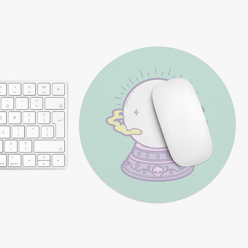 Crystal Ball Mouse Pad for Mystic Souls, Gaming Accessory, Desk Decor, Gift for Occult Lovers, Astrology Enthusiasts, Witchy Office Supplies