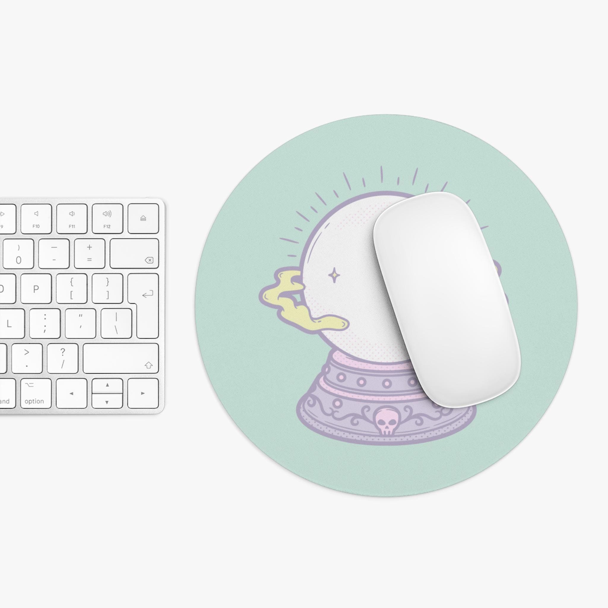 Crystal Ball Mouse Pad for Mystic Souls, Gaming Accessory, Desk Decor, Gift for Occult Lovers, Astrology Enthusiasts, Witchy Office Supplies