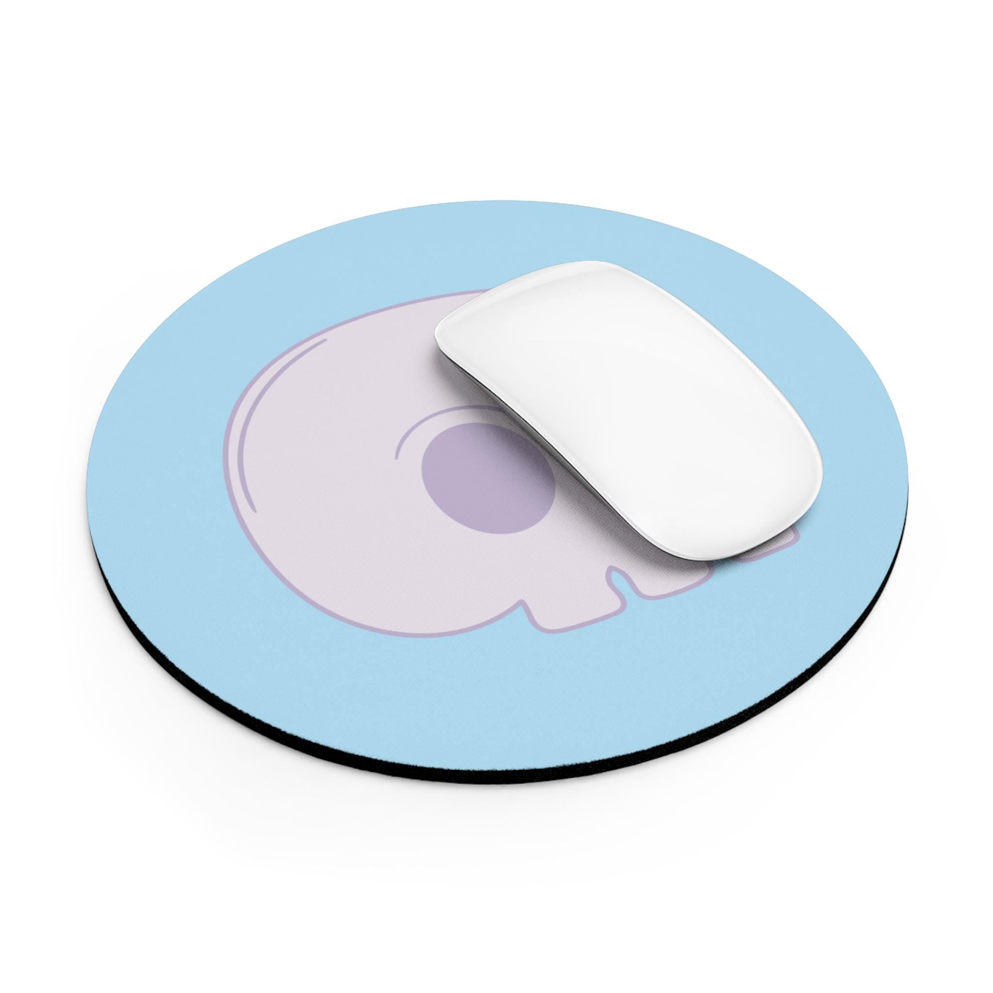 Cute Skull Mouse Pad, Office Decor, Gamer Gift, Desk Accessories, Unique Home Office, Computer Accessories