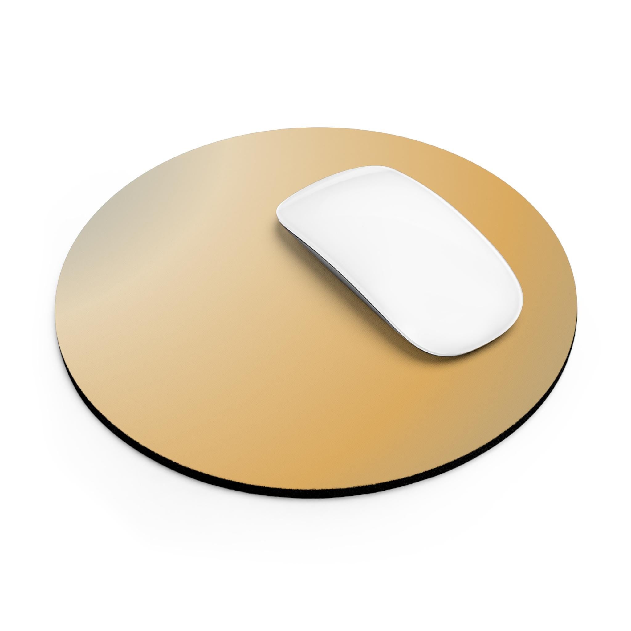 Elegant Round Mouse Pad for Home Office, Minimalist Desk Accessory, Perfect Gift for Productivity, Black or Gold Color Options, [...]