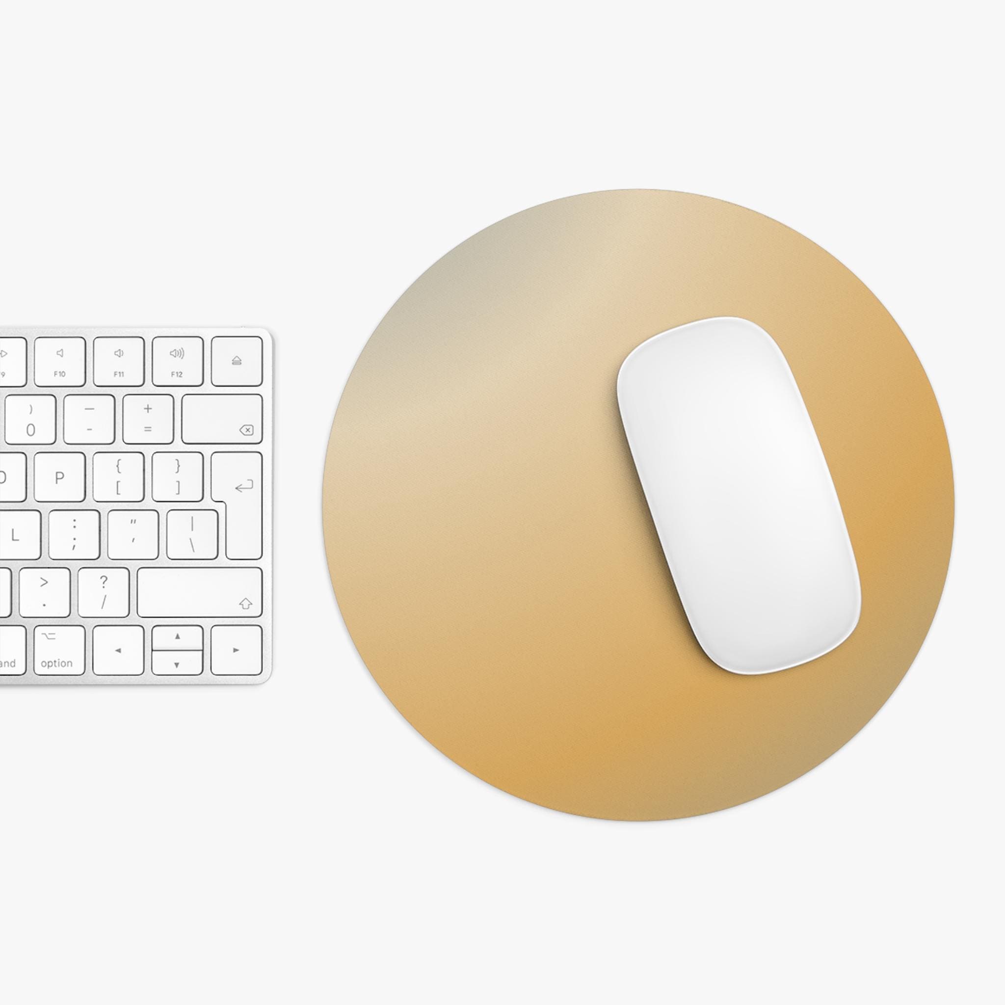 Elegant Round Mouse Pad for Home Office, Minimalist Desk Accessory, Perfect Gift for Productivity, Black or Gold Color Options, [...]